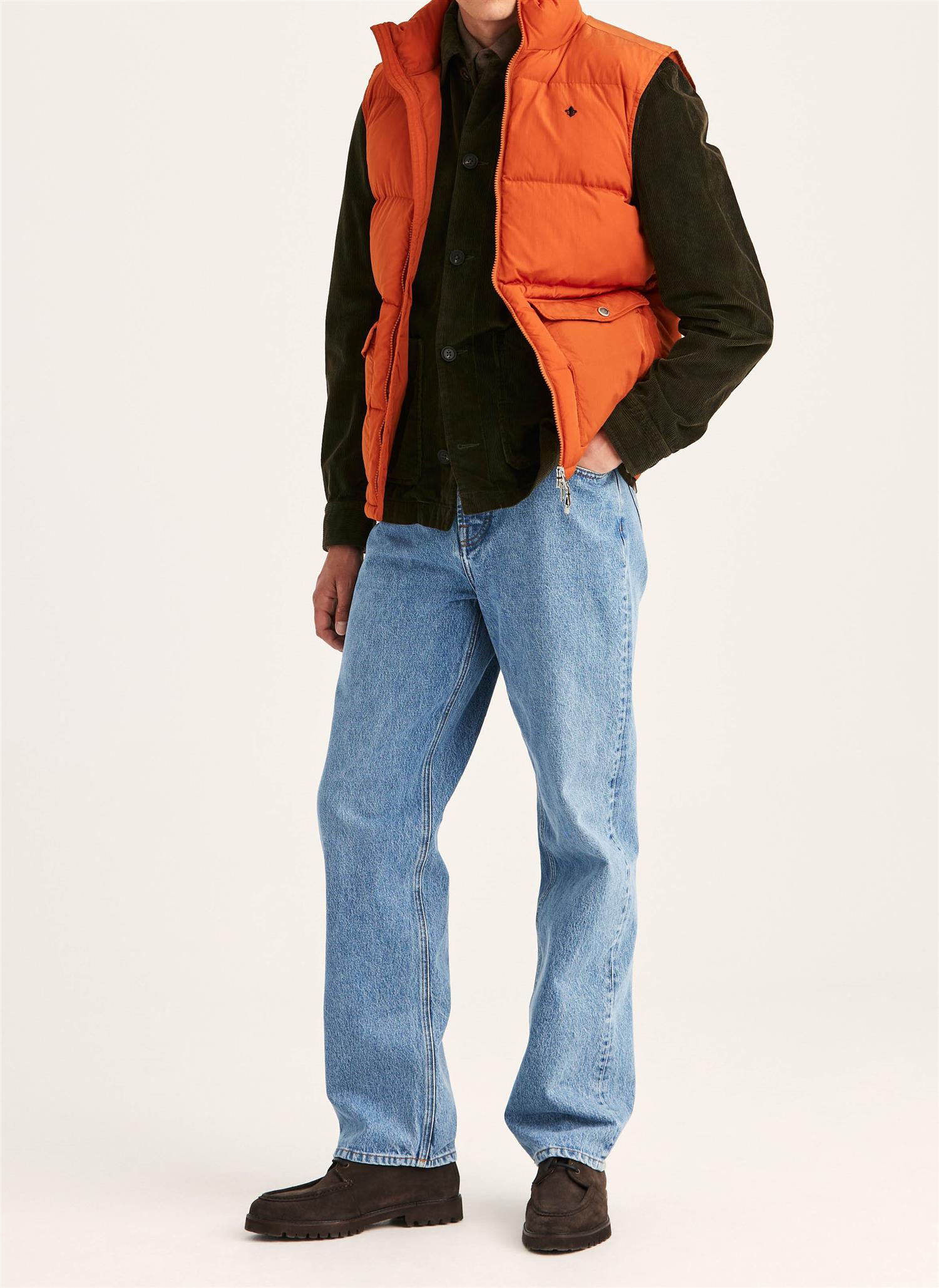 Lennox Puffer Vest- Orange