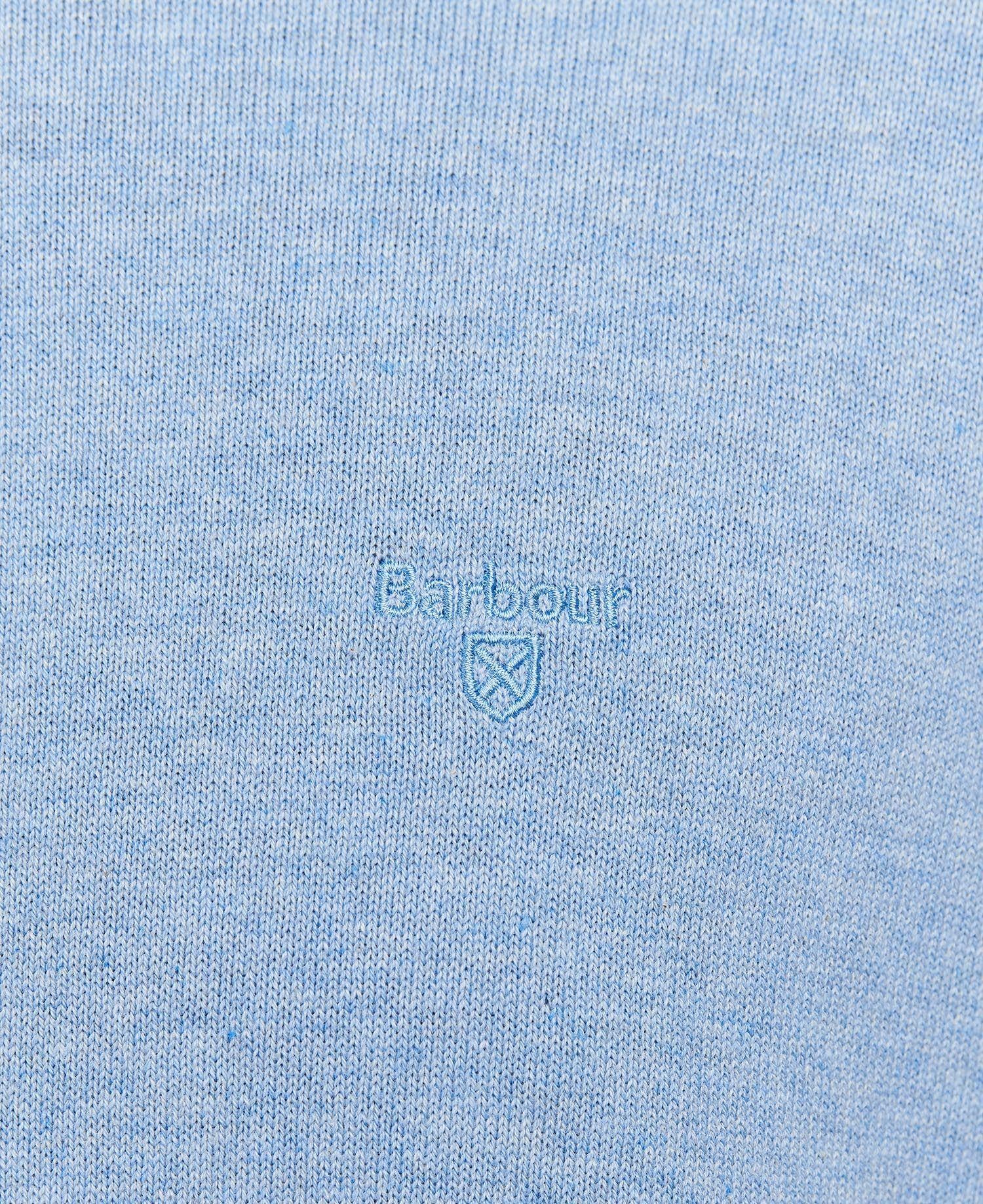 Pima cotton c neck- Dk Chambray