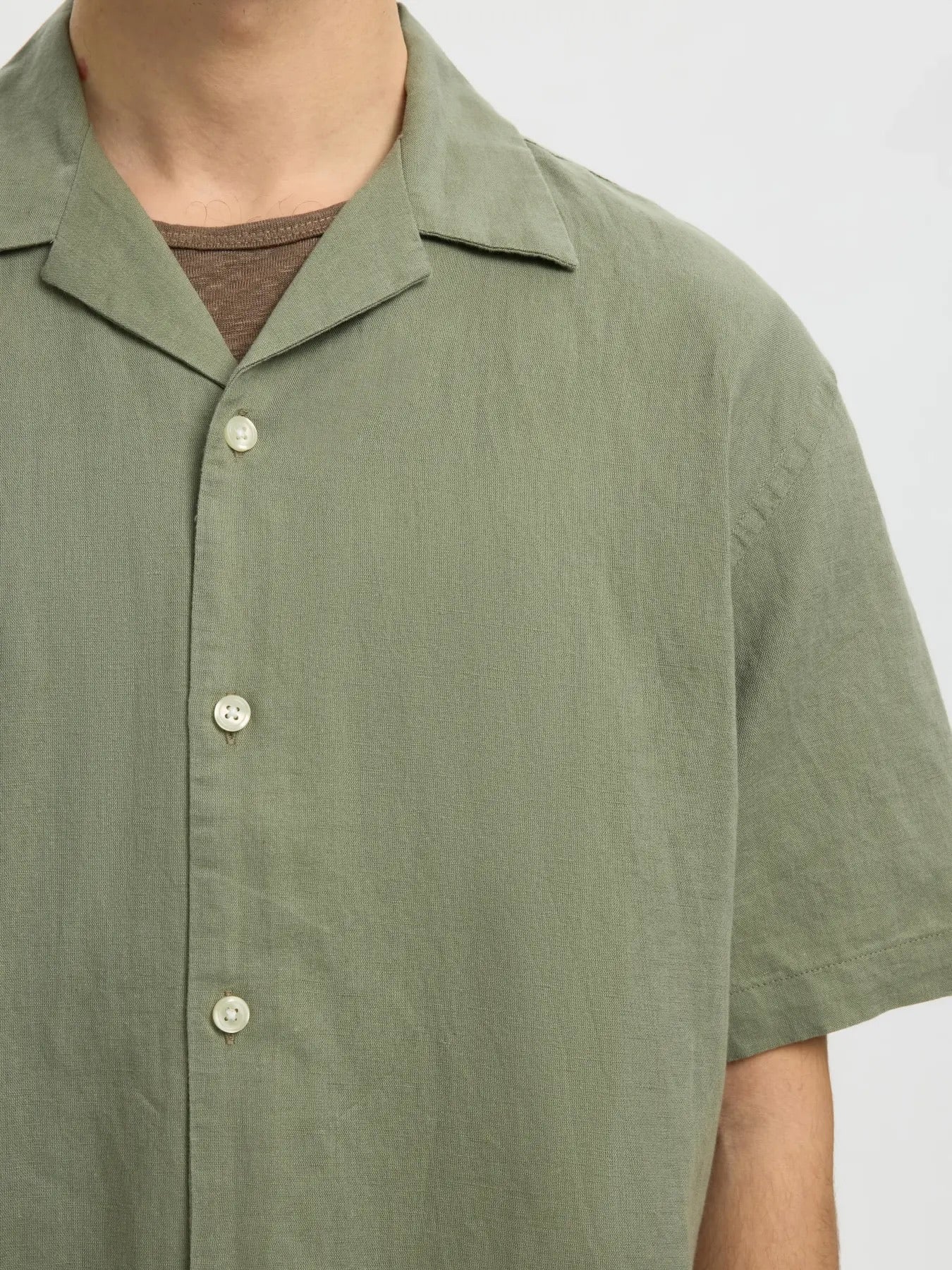 Rlxclay linebl ss shirt - Vetiver