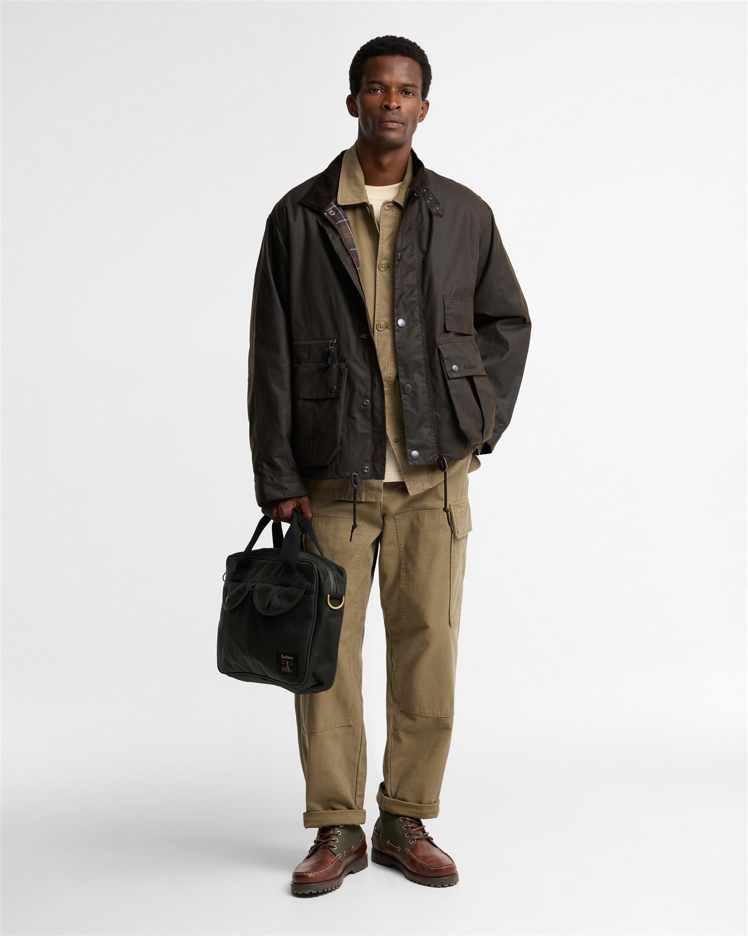 Field Wax Laptop Crossbody Bag- Sage