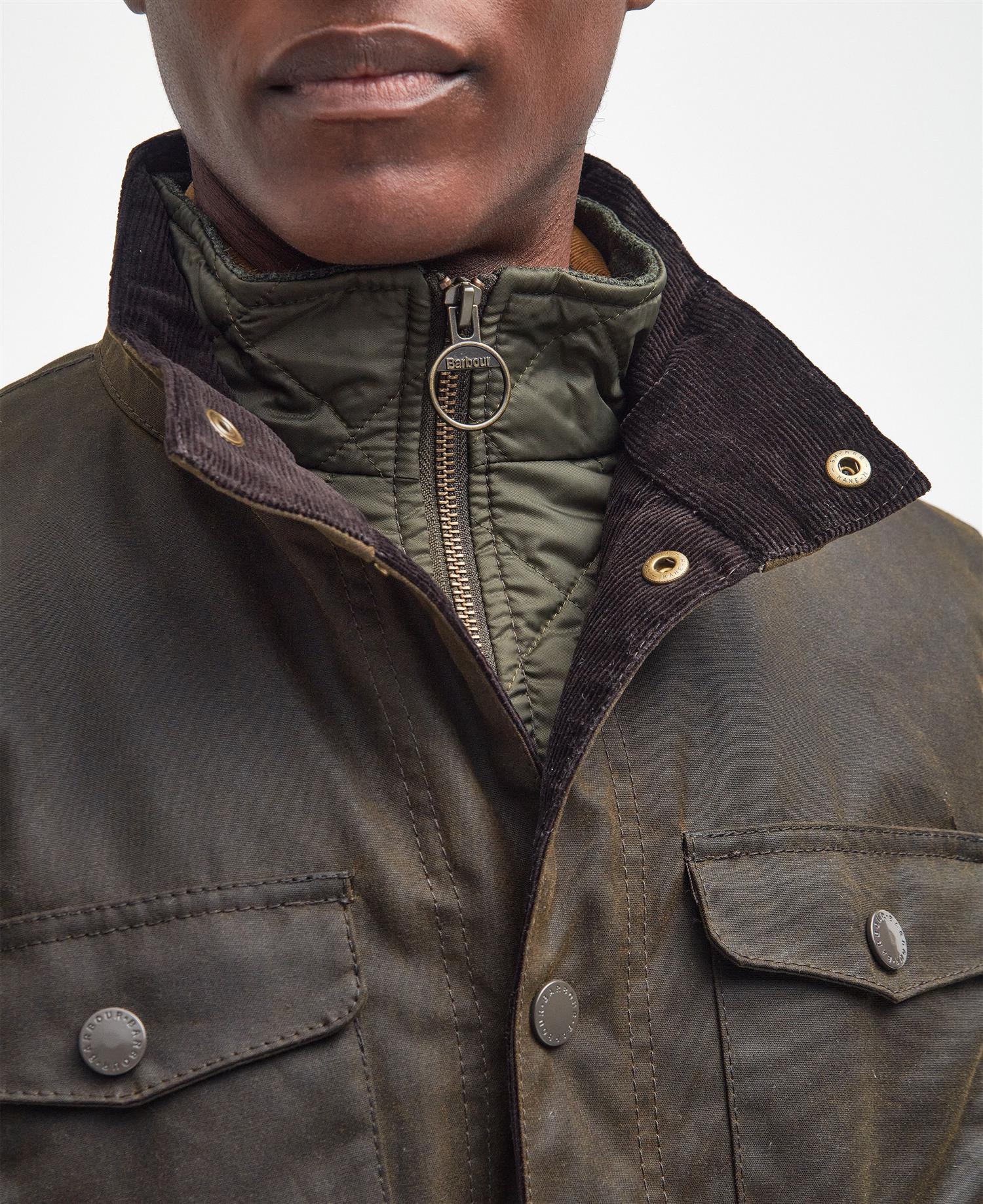 Ogston wax jacket- Olive