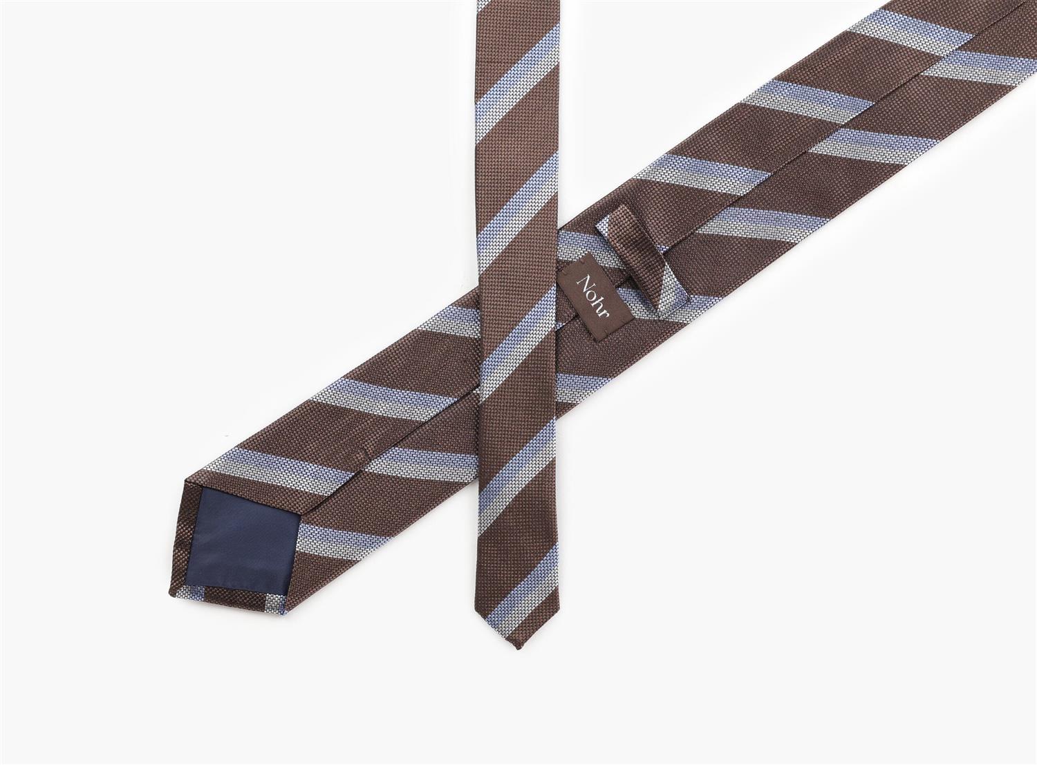 Andreas silk tie - Brun