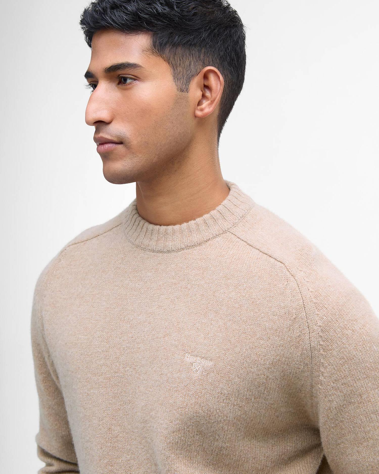 Grangetown Crew Neck Sweater- Washed stone