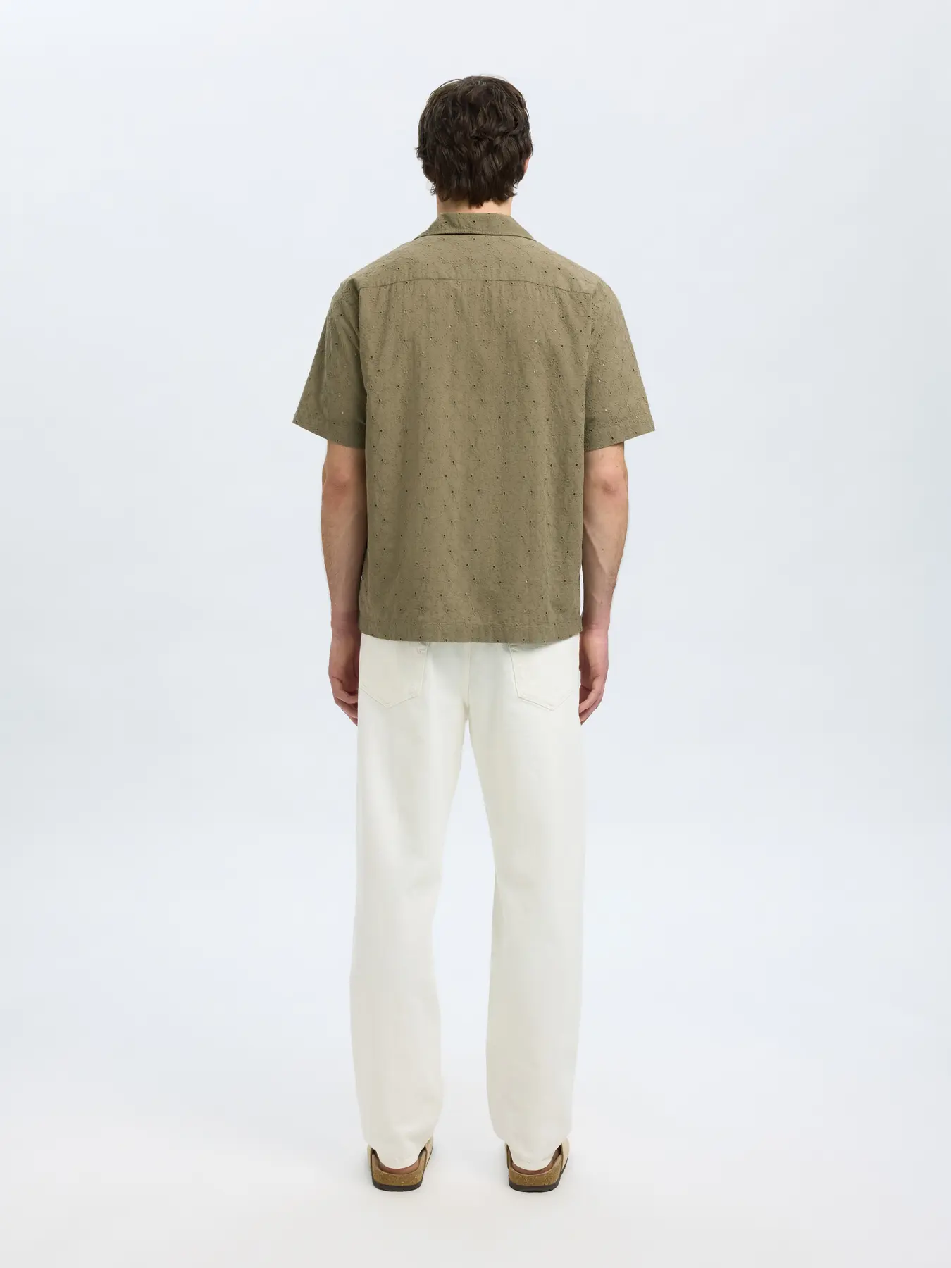 Rlxjax broderi ss shirt - Vetiver