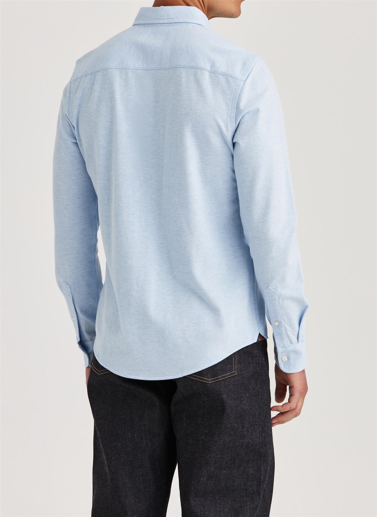 Camden Piqué Shirt - Light blue