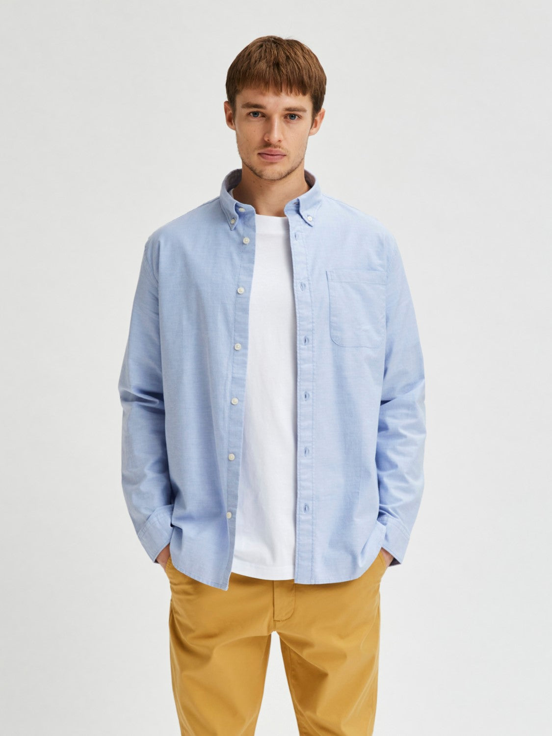 RegRick -ox flex shirt light blue