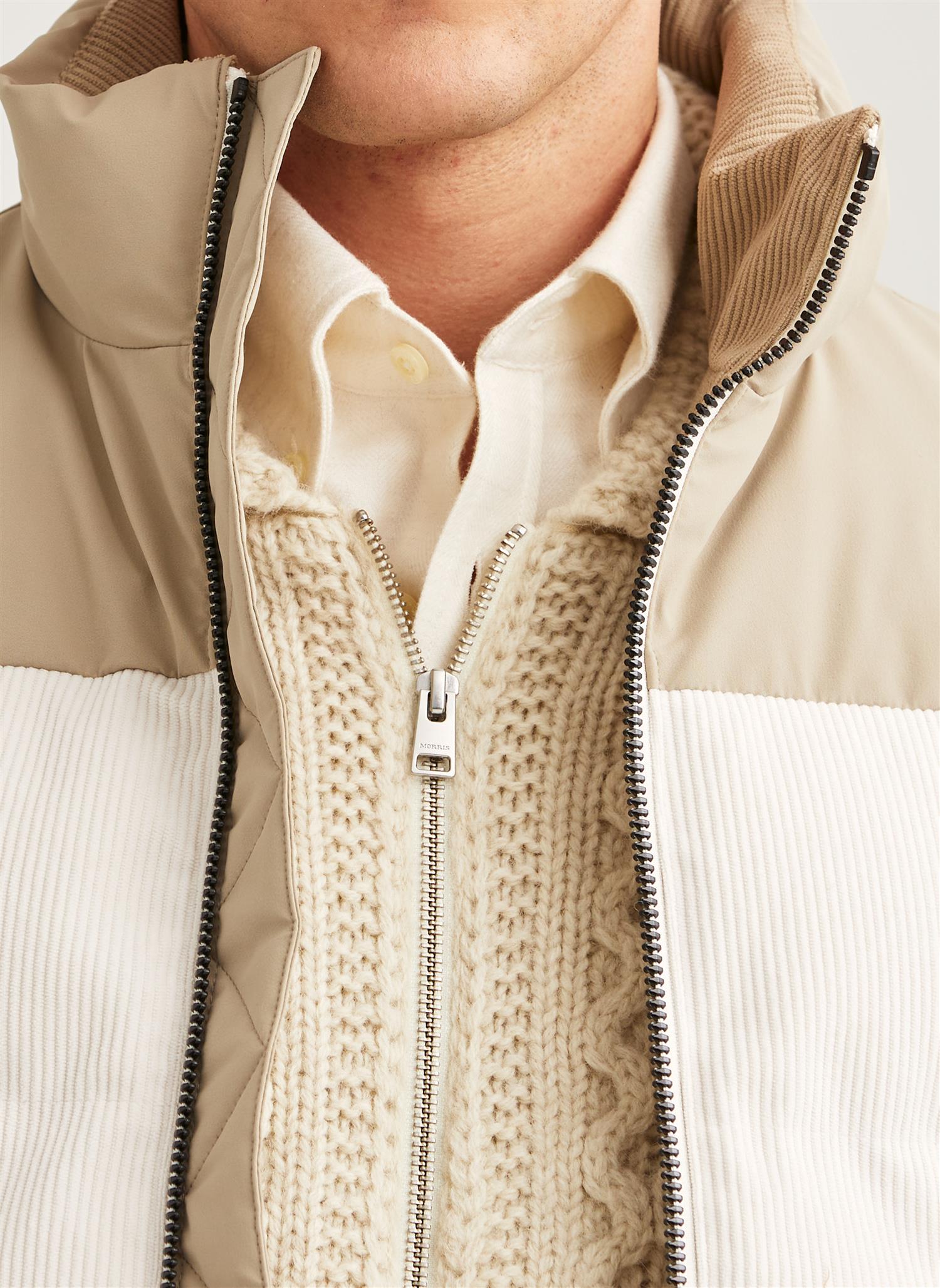 Catton Puffer Vest - Off white