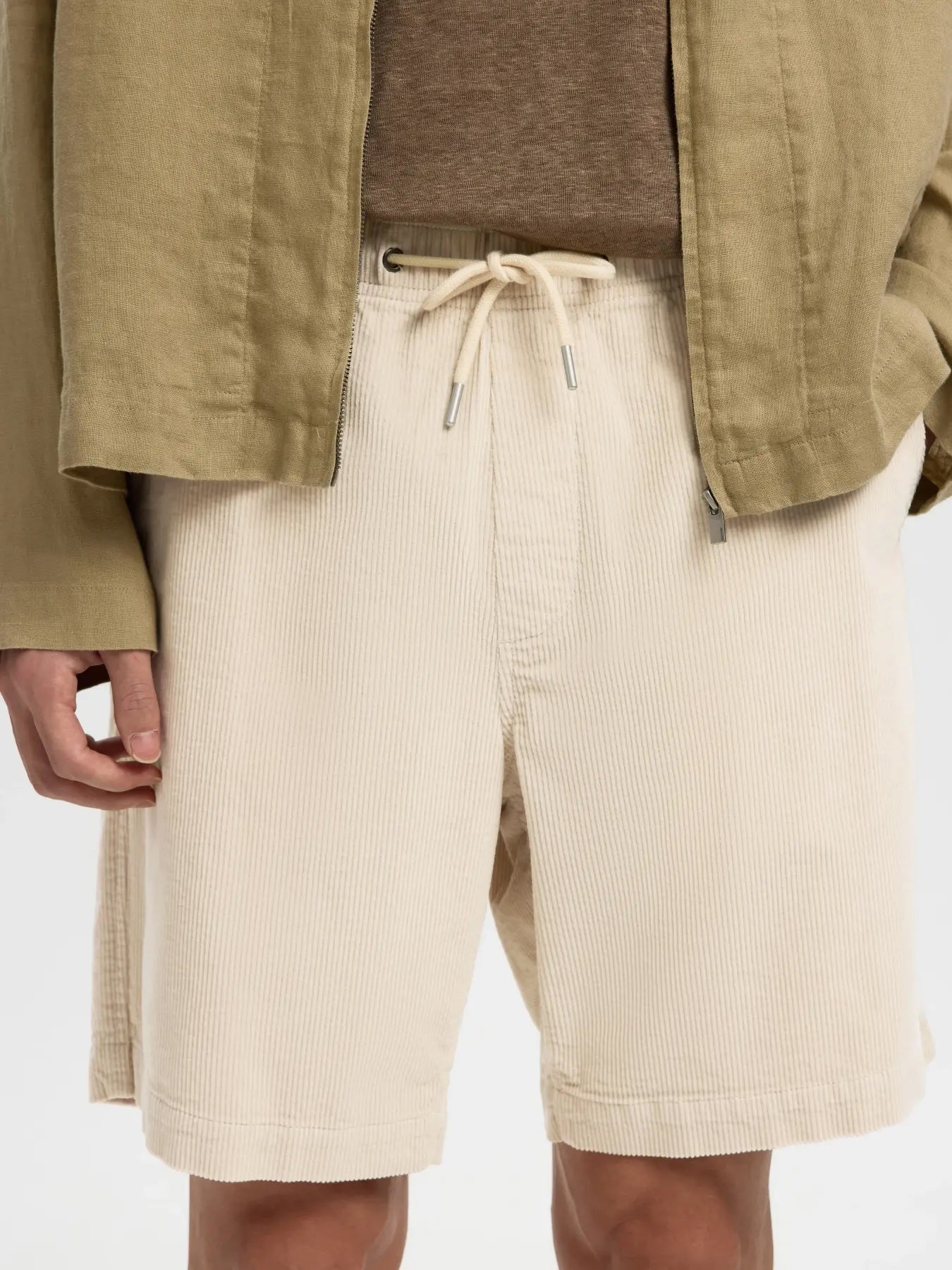Reg Jace cord shorts - Fog