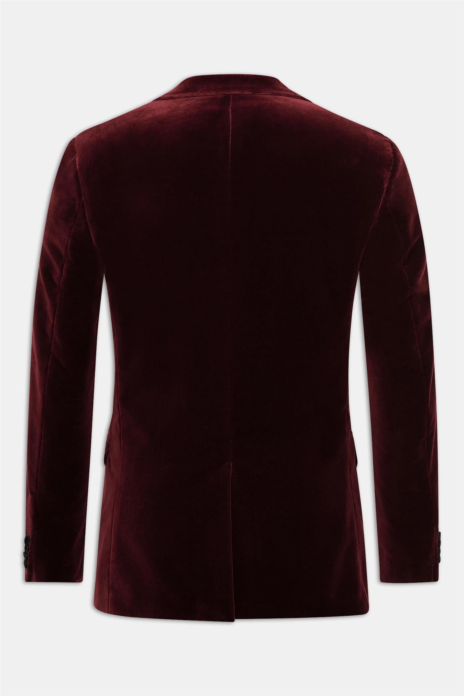 Frampton Smokingblazer fløyel- Rød