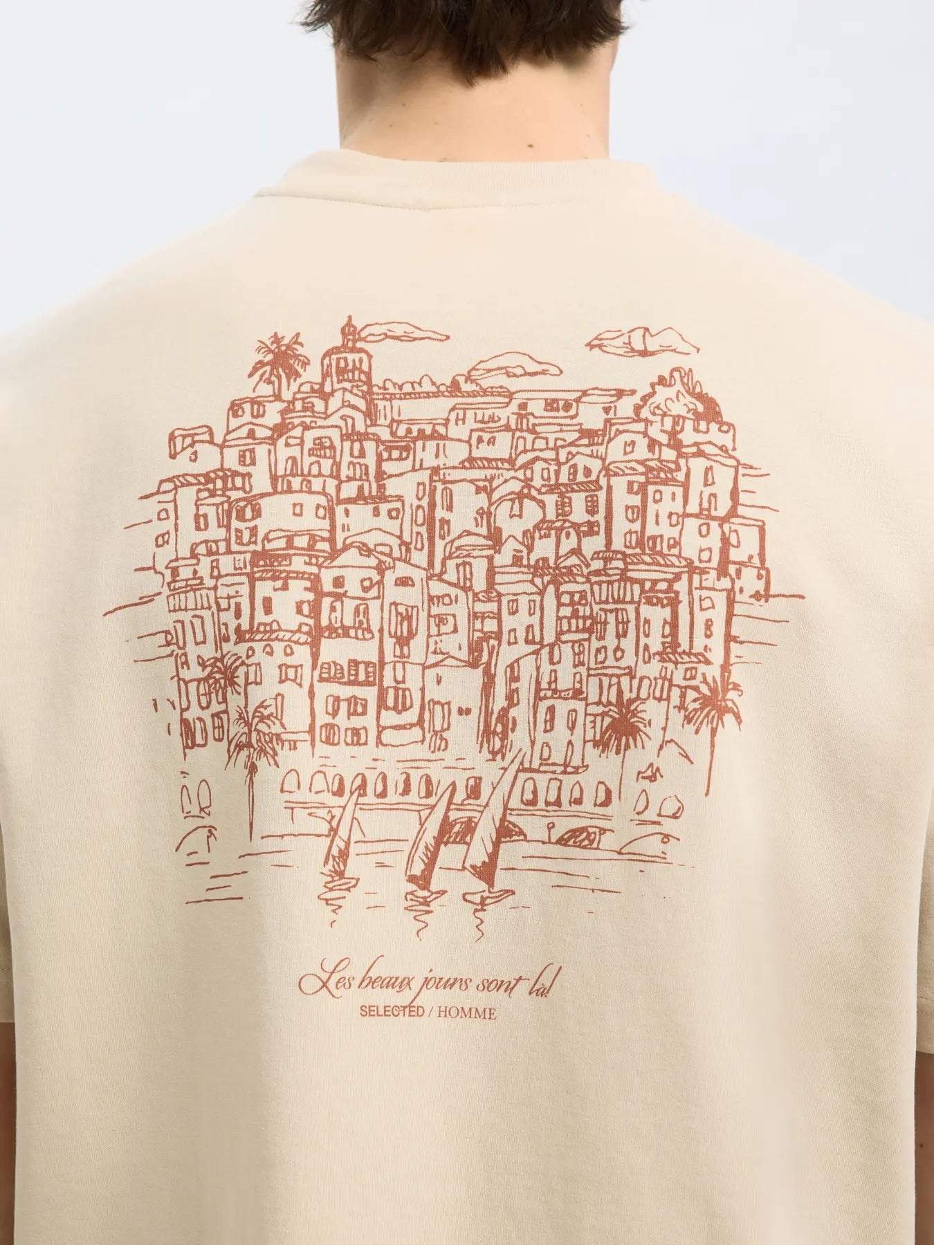 Looseoscar graphic tee ss - Oatmeal