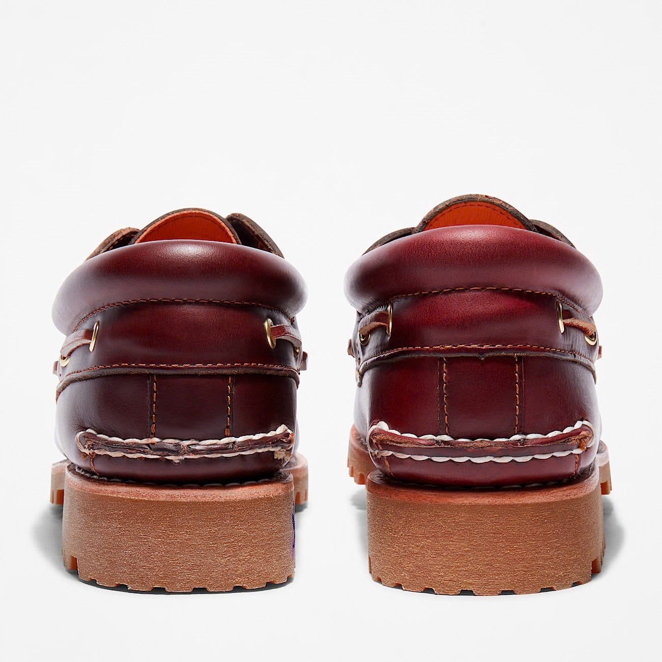 Authentic boat shoe 3 eye lug sole - Burgundy