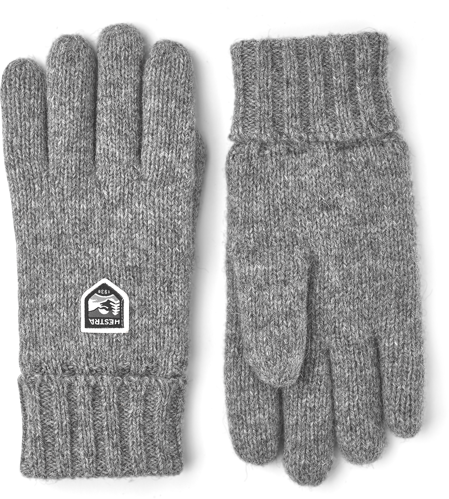 Basic wool glove- Lys grå