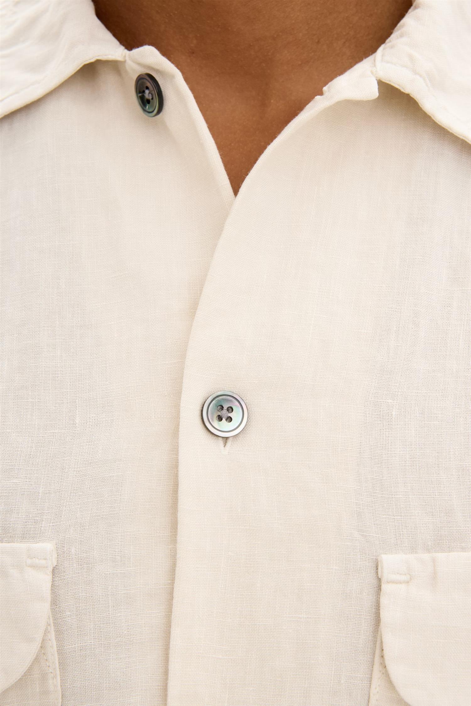 Regfit ss city shirt - Creme white