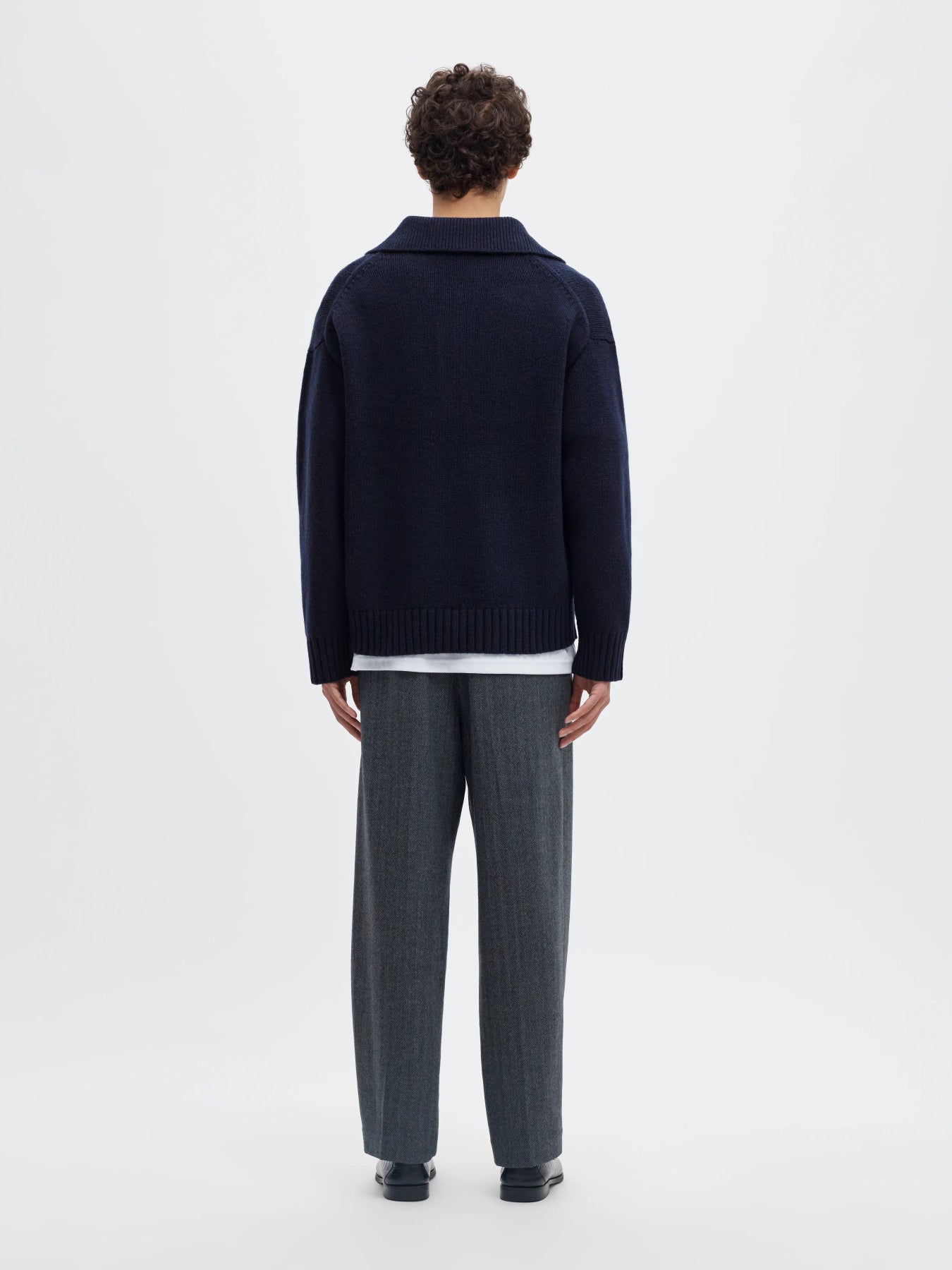 Cody ls knit polo- Sky captain