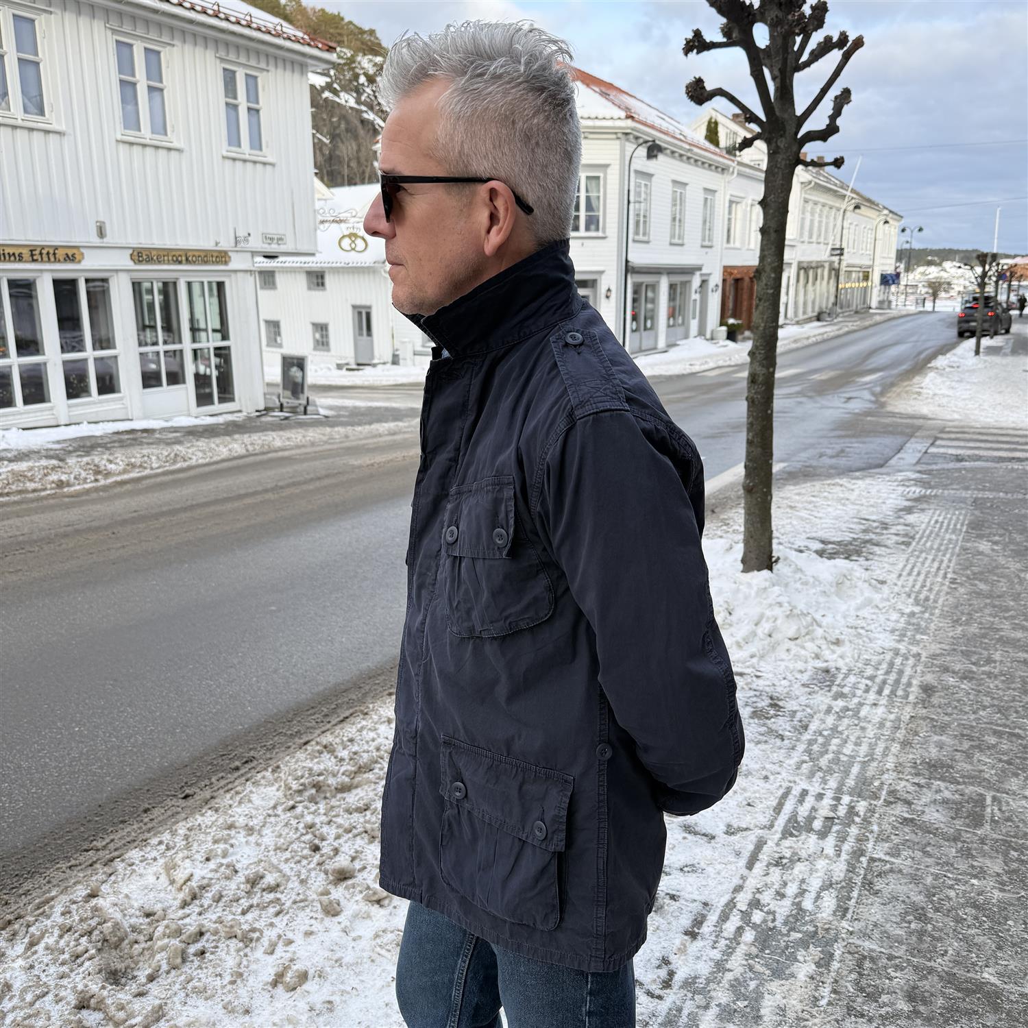 Jungle jacket Popeline- Navy