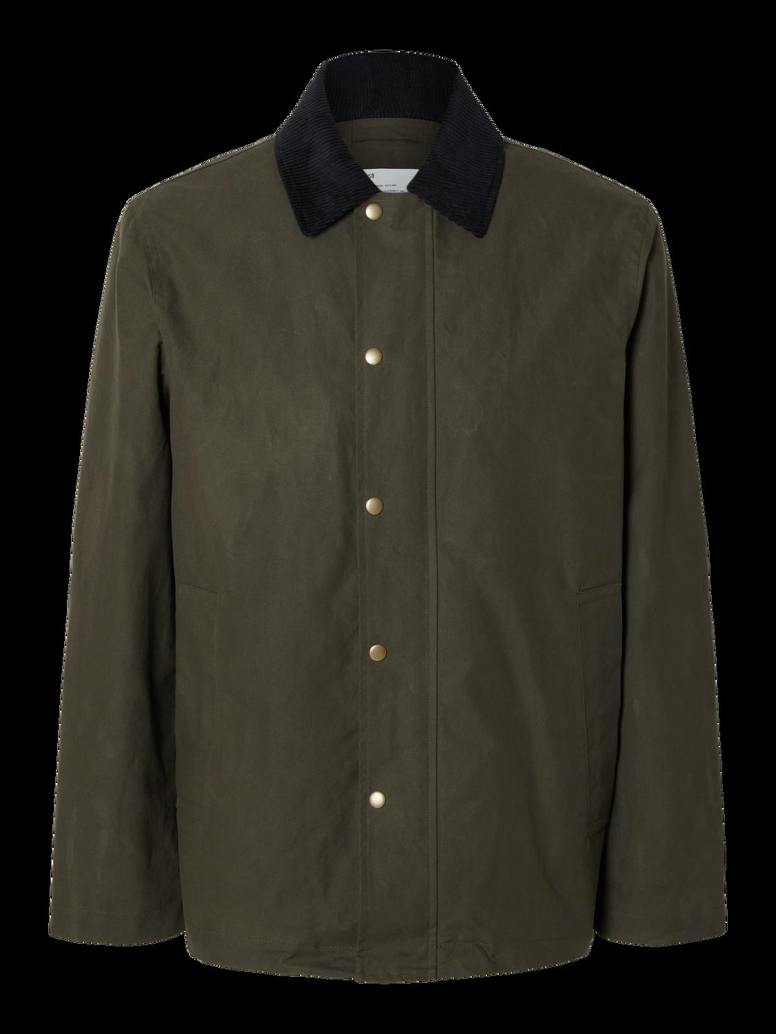 Walter waxed cotton jacket- Grape leaf