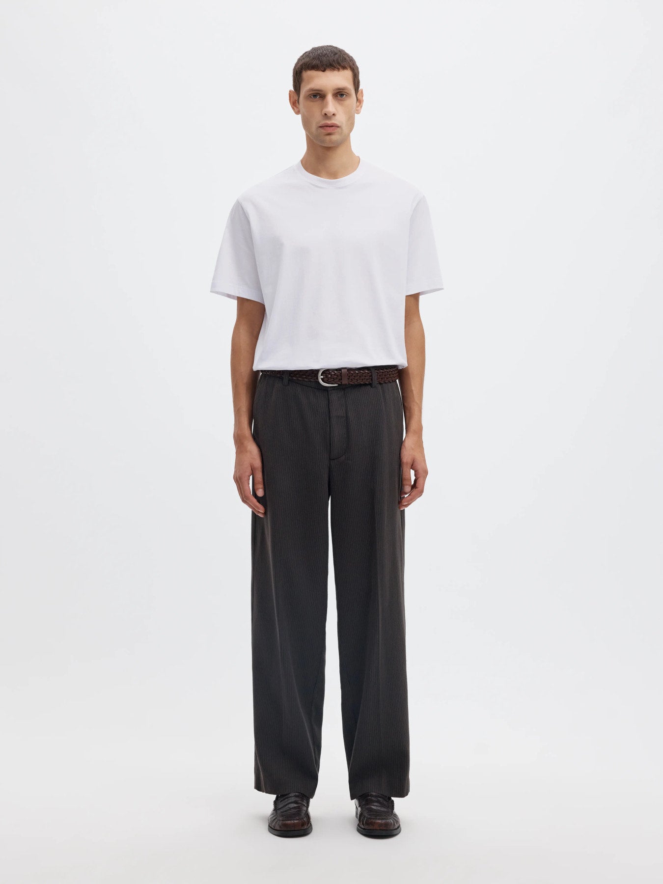 Mount ss o-neck tee - Bright white