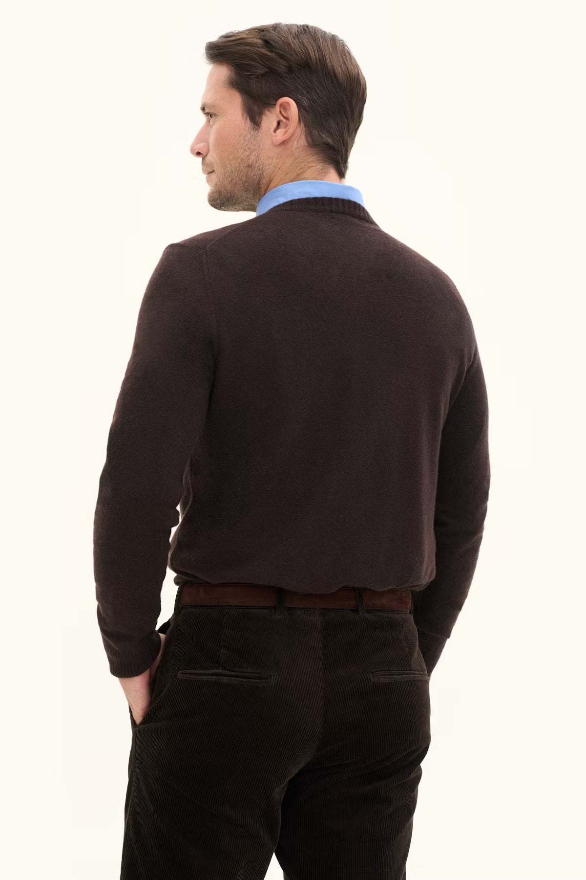 Valter roundneck- brown flannel