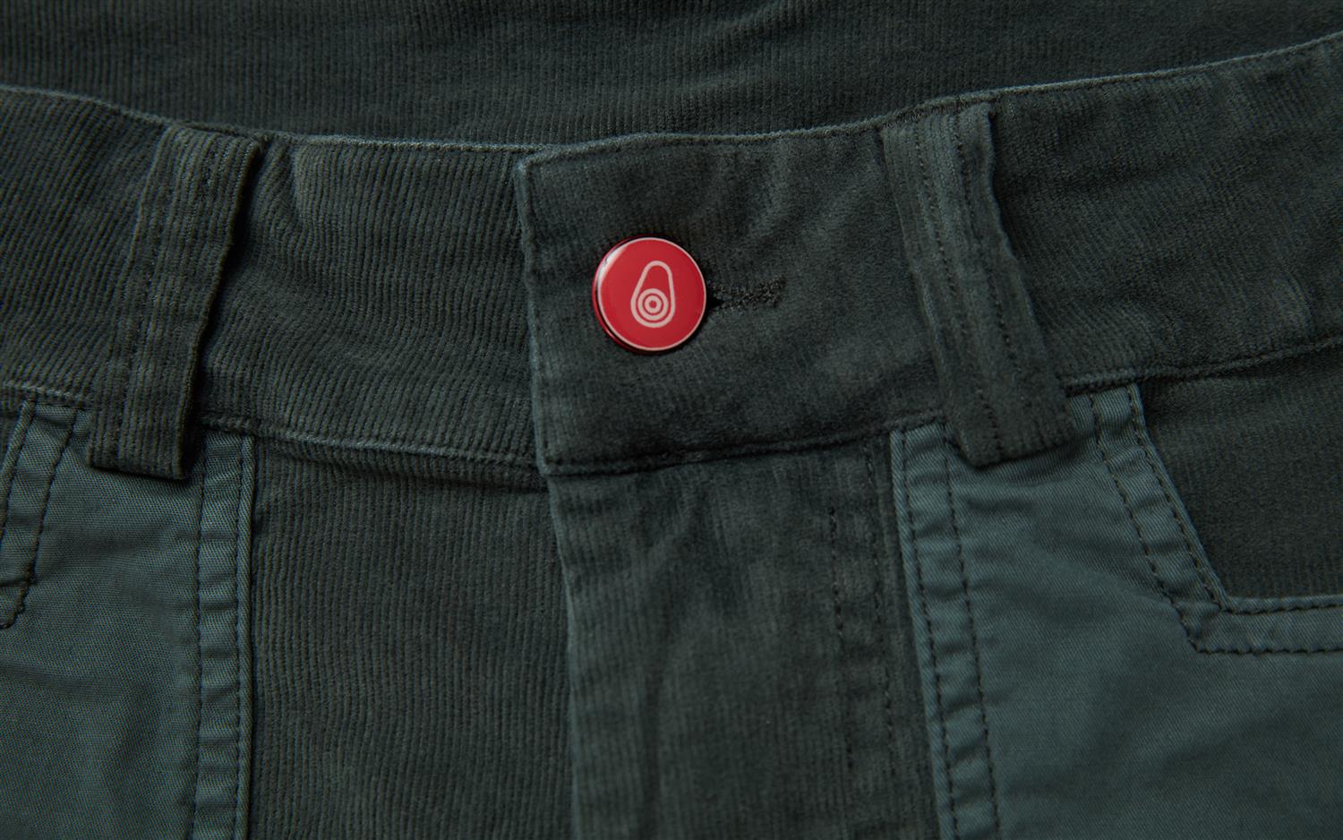 Blocked corduroy shorts - Aurora Green