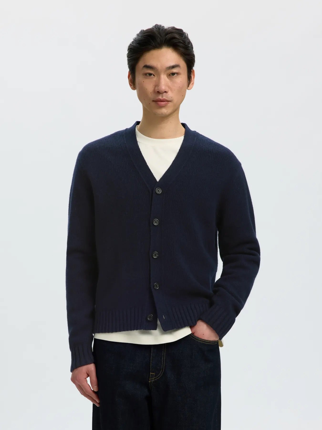 Cody ls knit cardigan - Sky captain