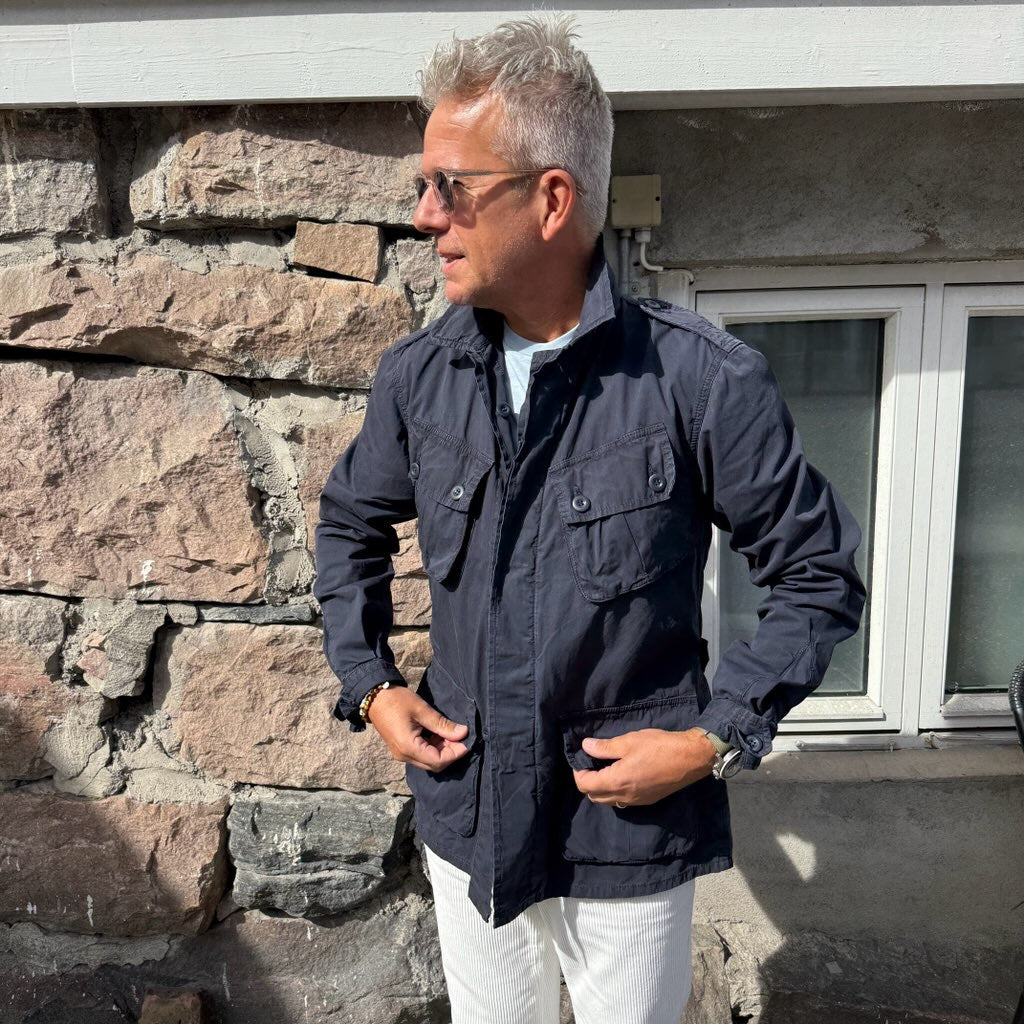Jungle jacket Popeline- Navy