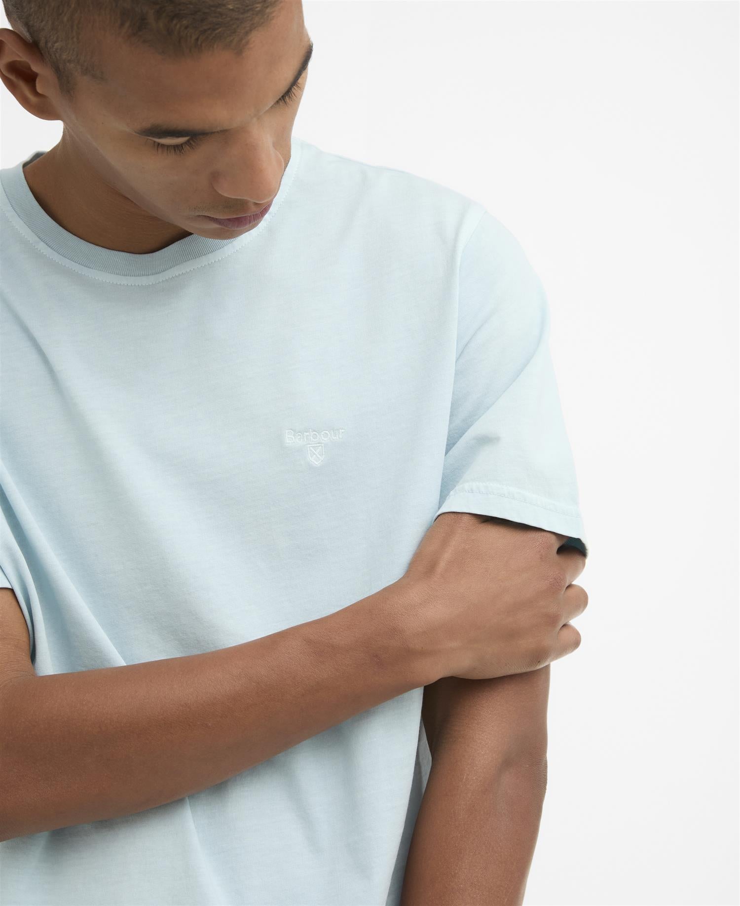 Tartan T-Shirt- washed sky