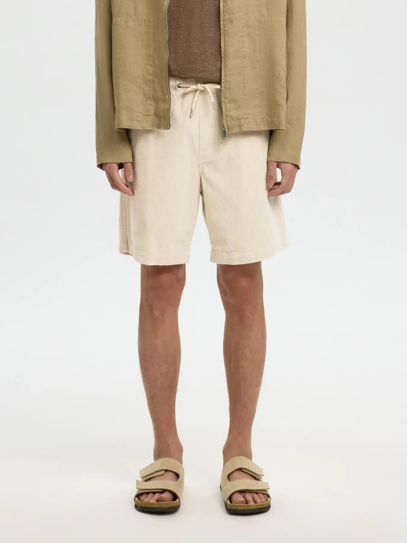 Reg Jace cord shorts - Fog