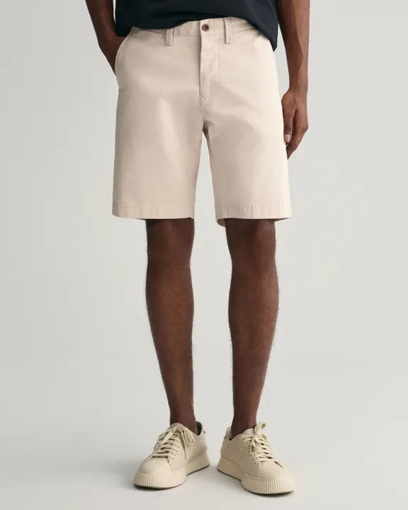 SLIM TWILL SHORTS Putty