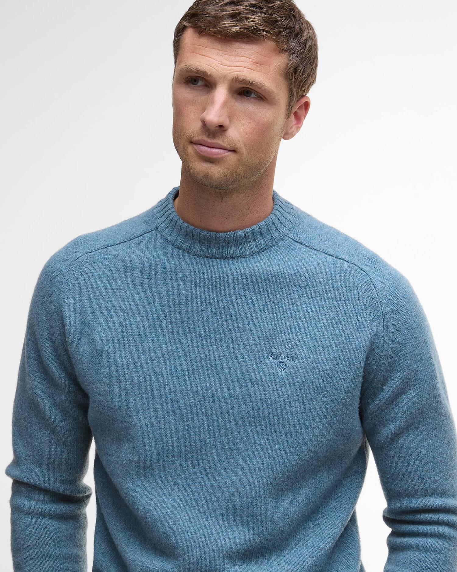 Grangetown Crew Neck Sweater- Bluestone
