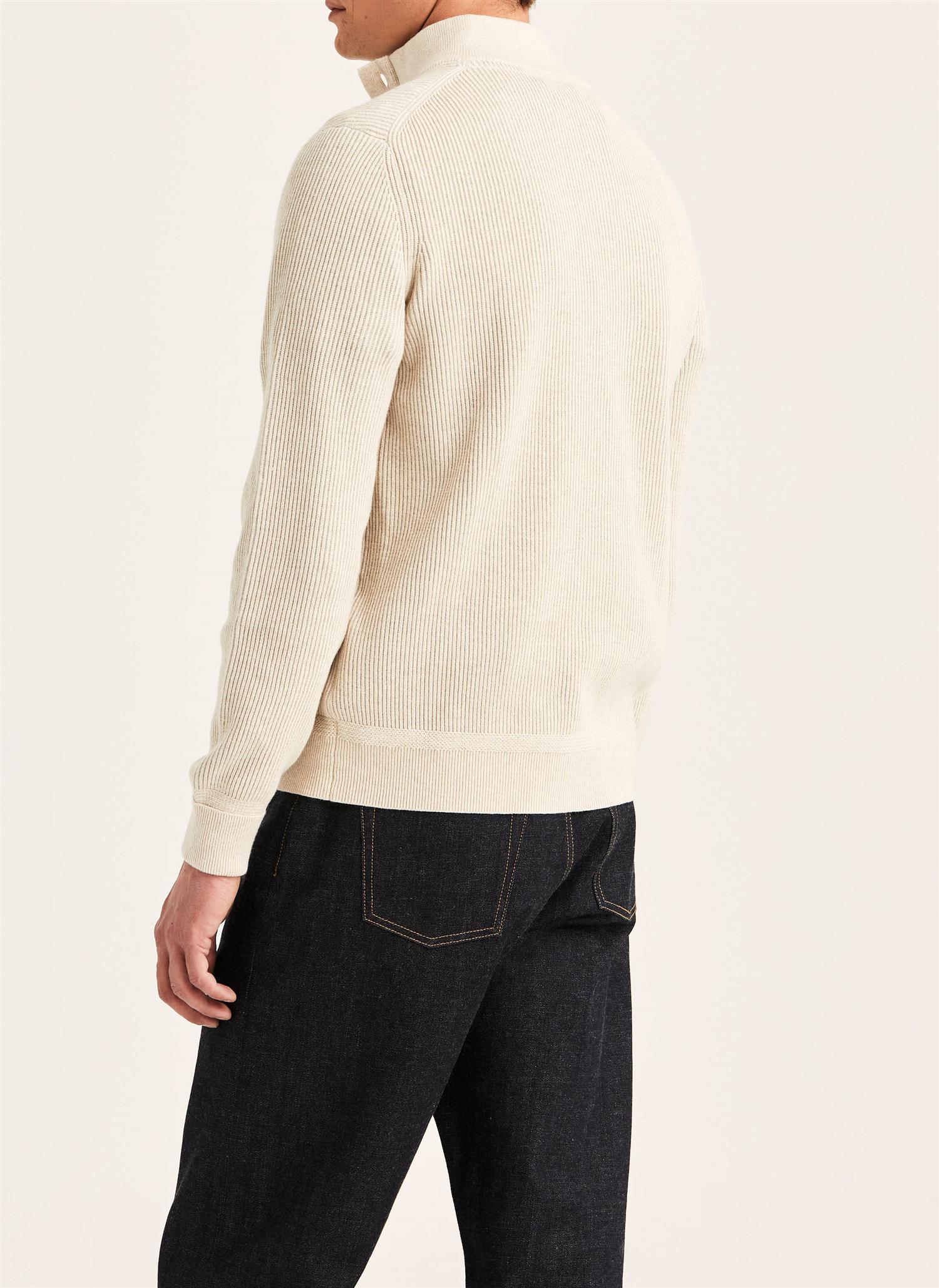 Niall Half Button Sweater- Khaki