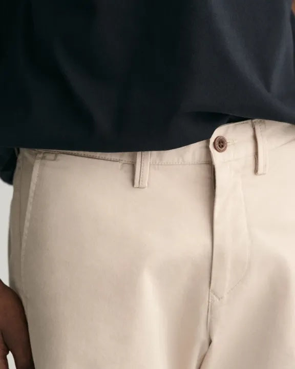 SLIM TWILL SHORTS Putty