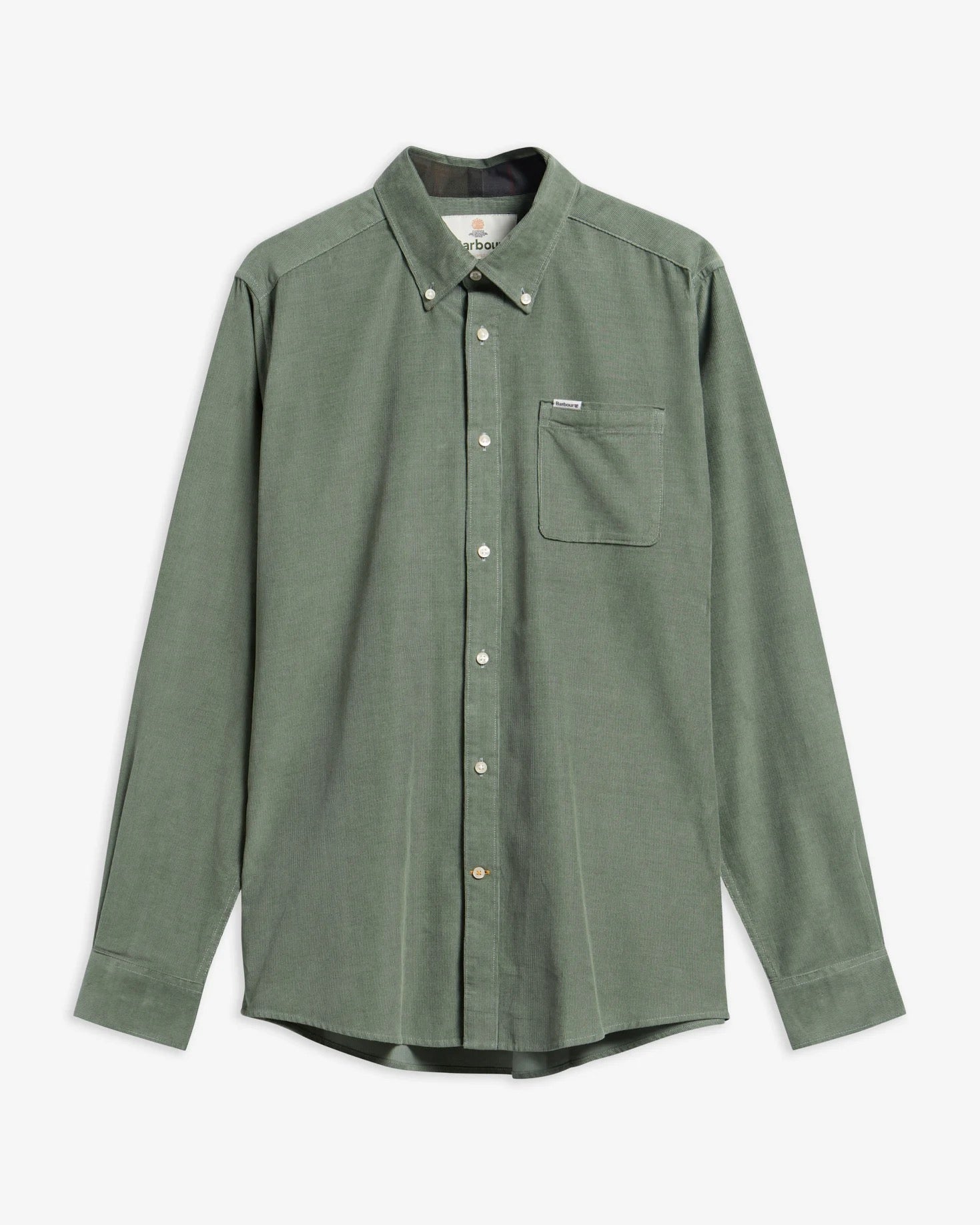 Ramsey Tailored Cord Shirt- Agave green