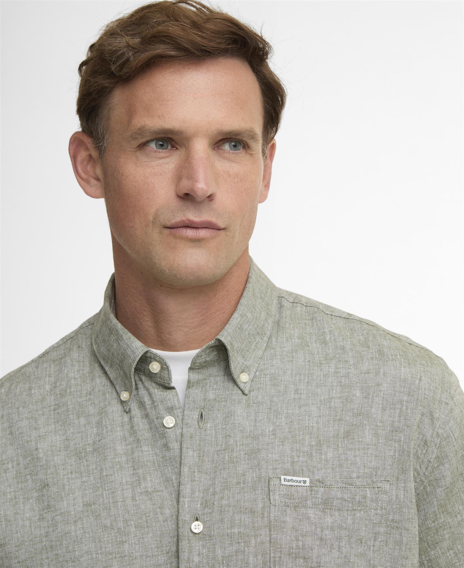 Nelson tailored shirt -Bleached olive