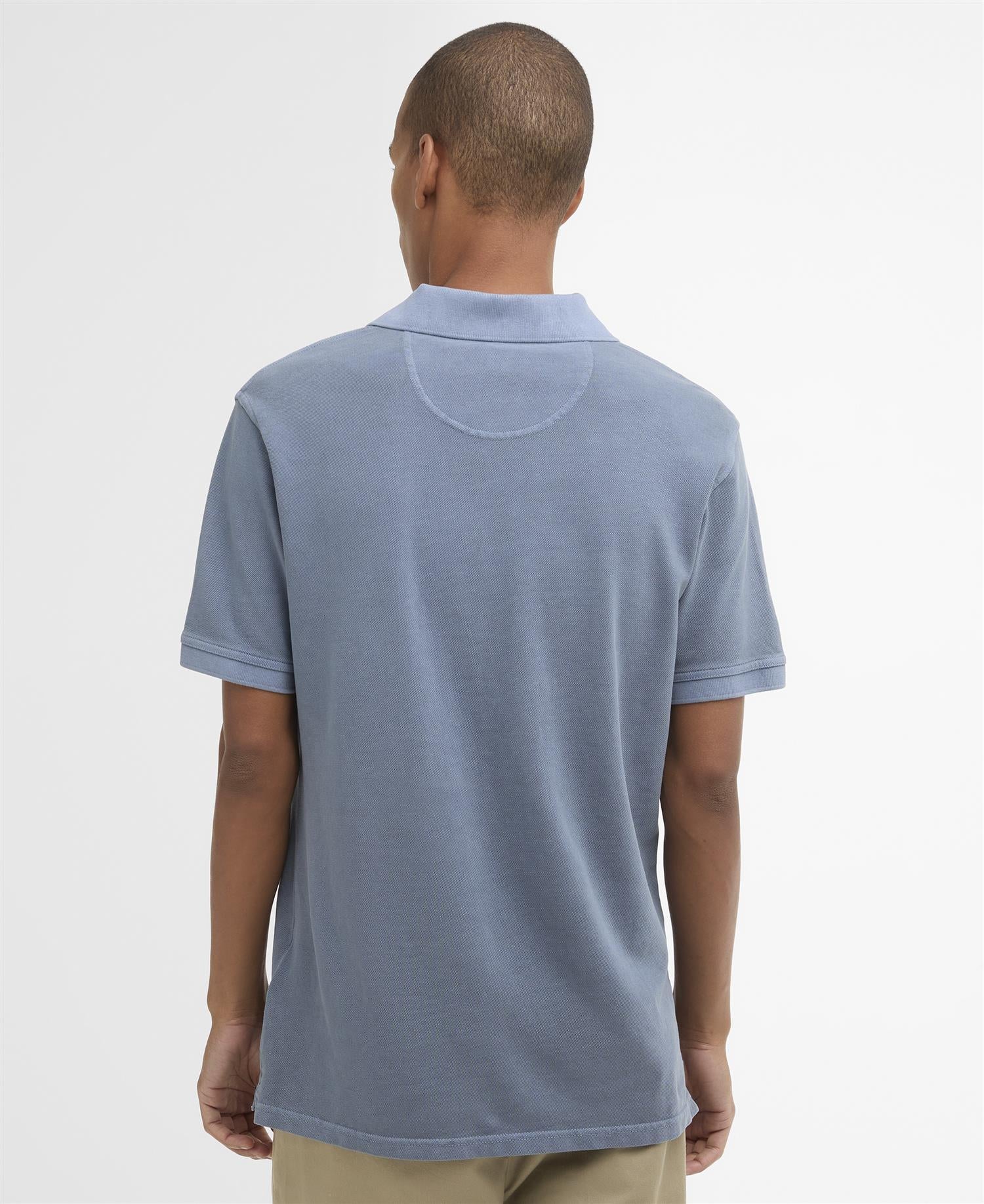 Tartan Polo- Washed blue