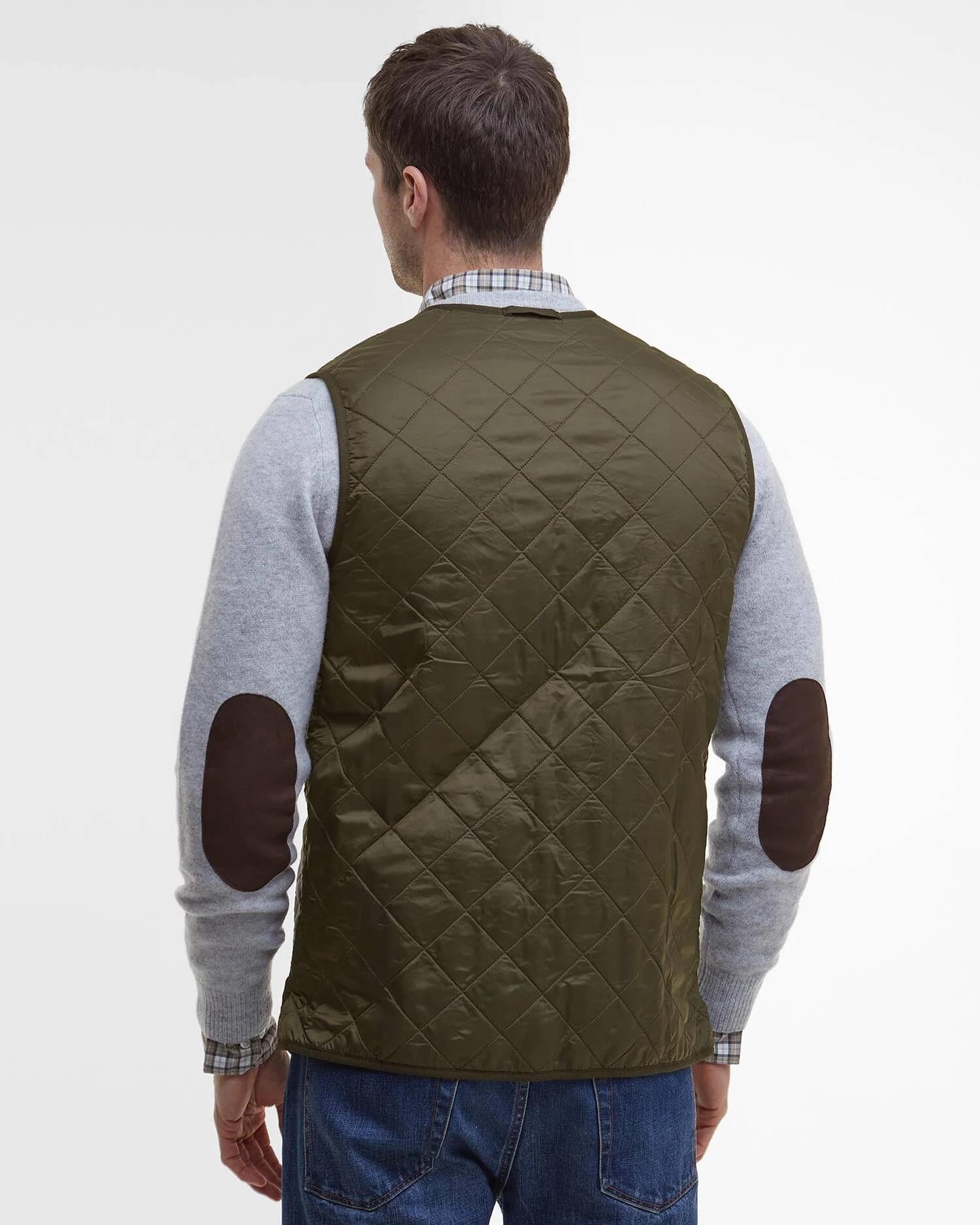 polar quilt waistcoat zip in liner