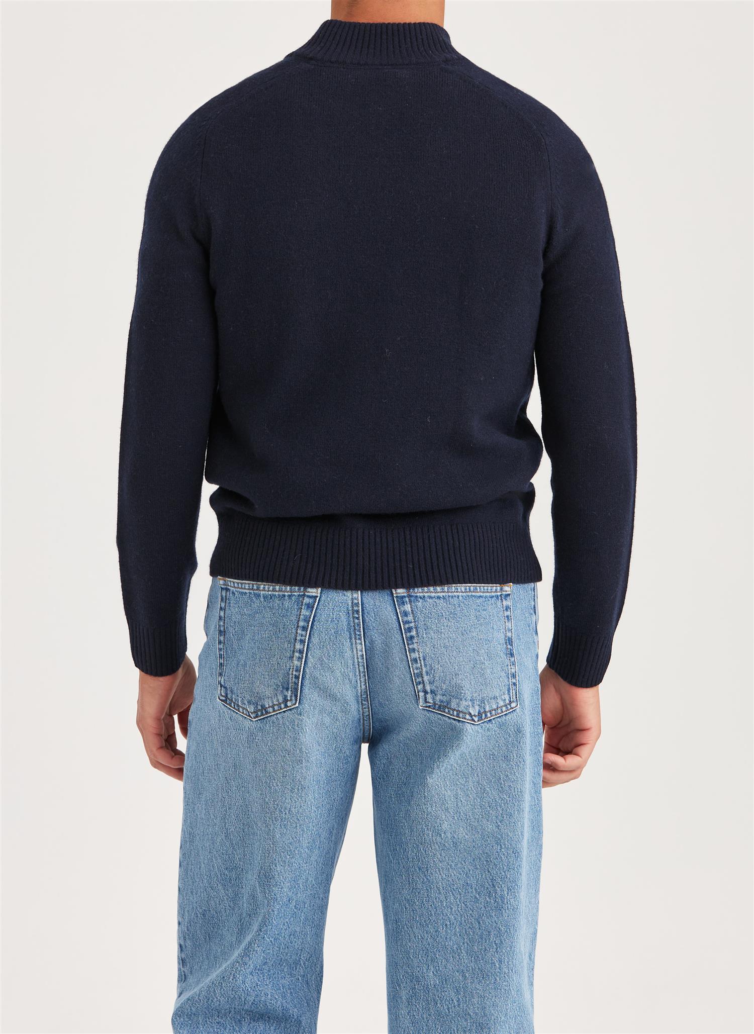 New Hertford Half Zip- Navy