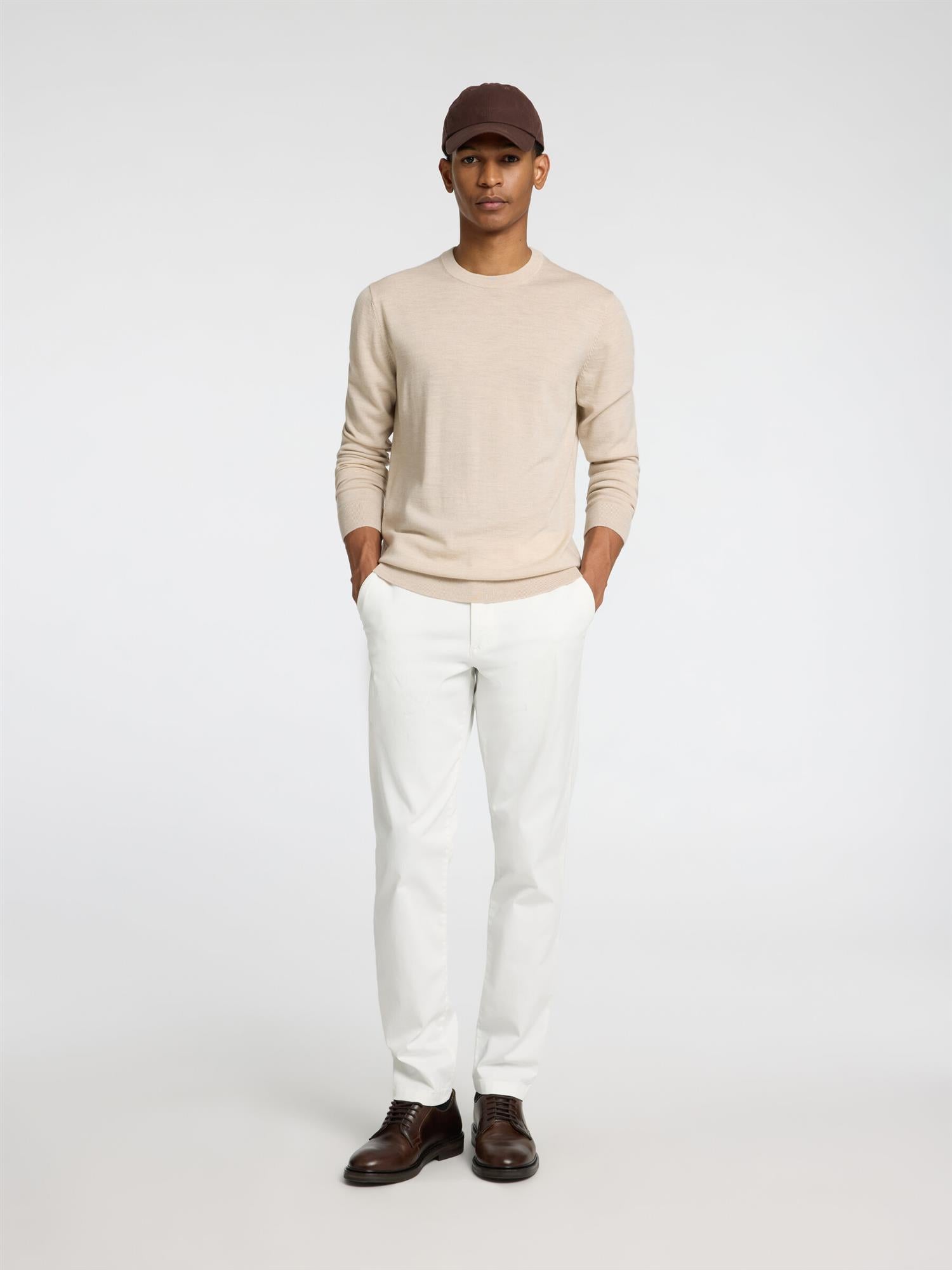 Slim New Miles 175 Flex Chino Cloud Dancer