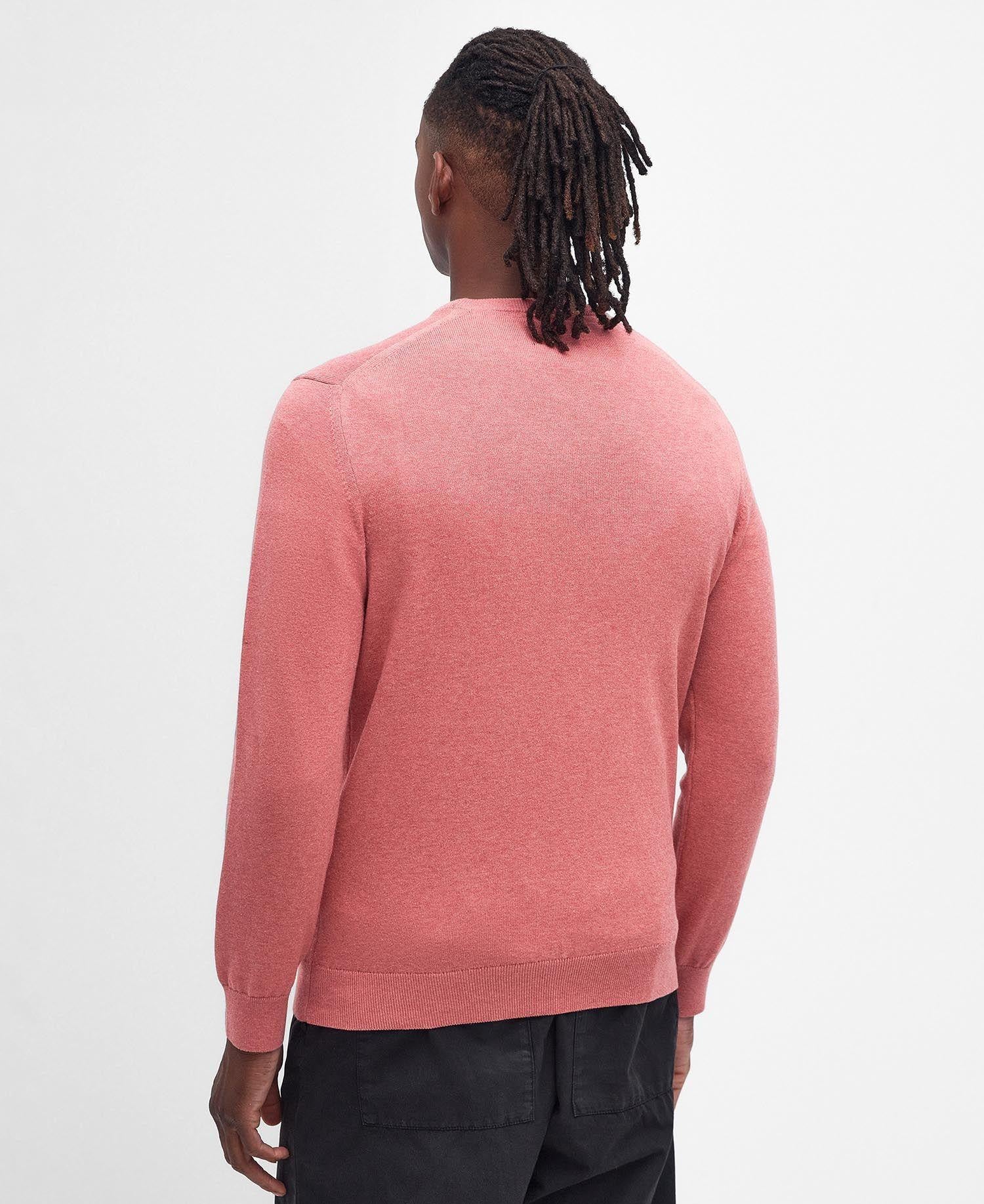 Pima cotton crew neck Pink clay