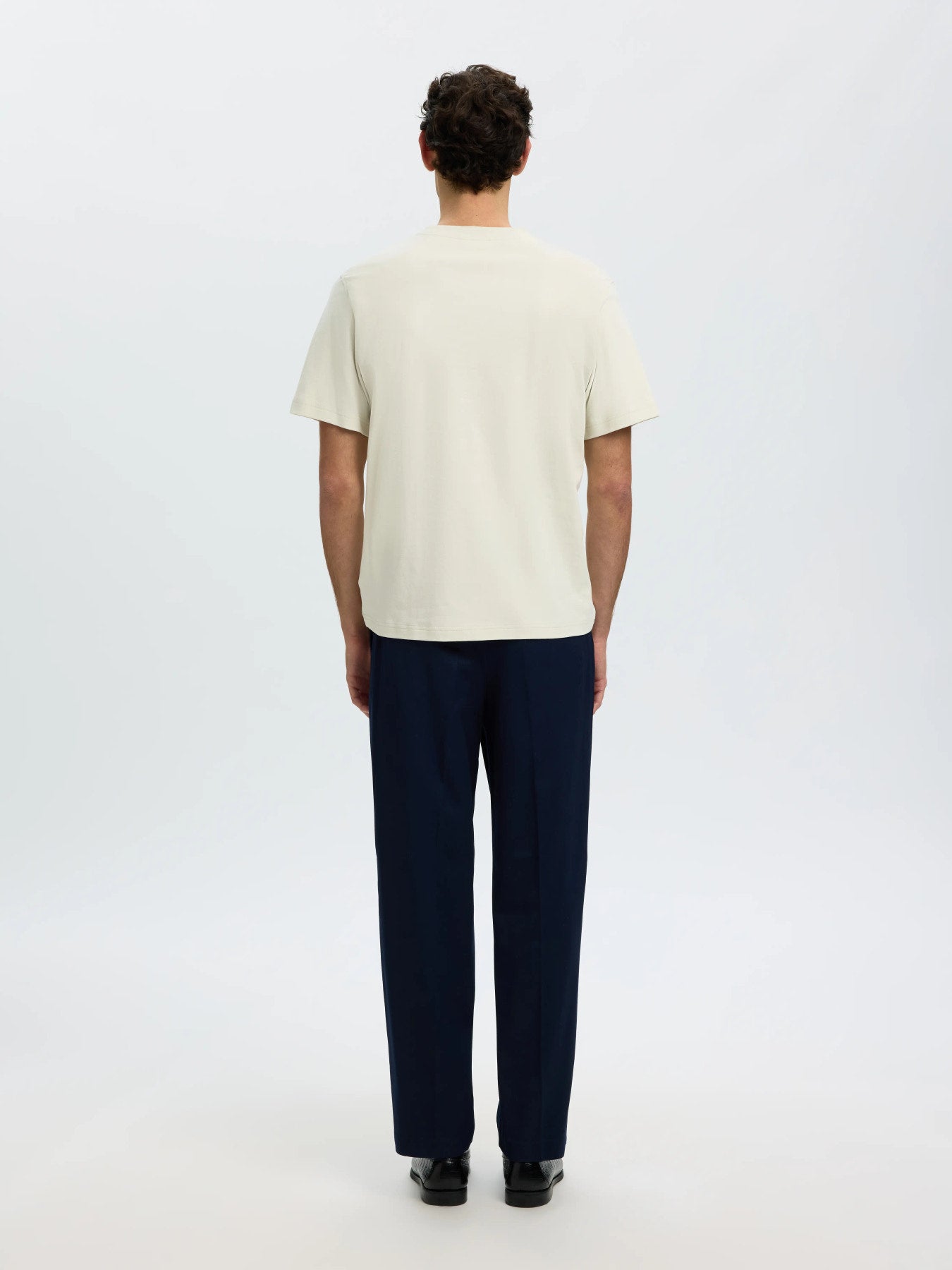 Taj mid wit peach ss tee- Silver birch