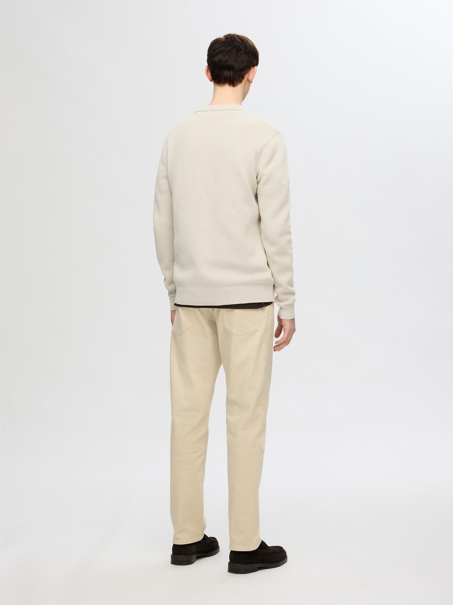 Dane ls knit structure cardigan Oatmeal