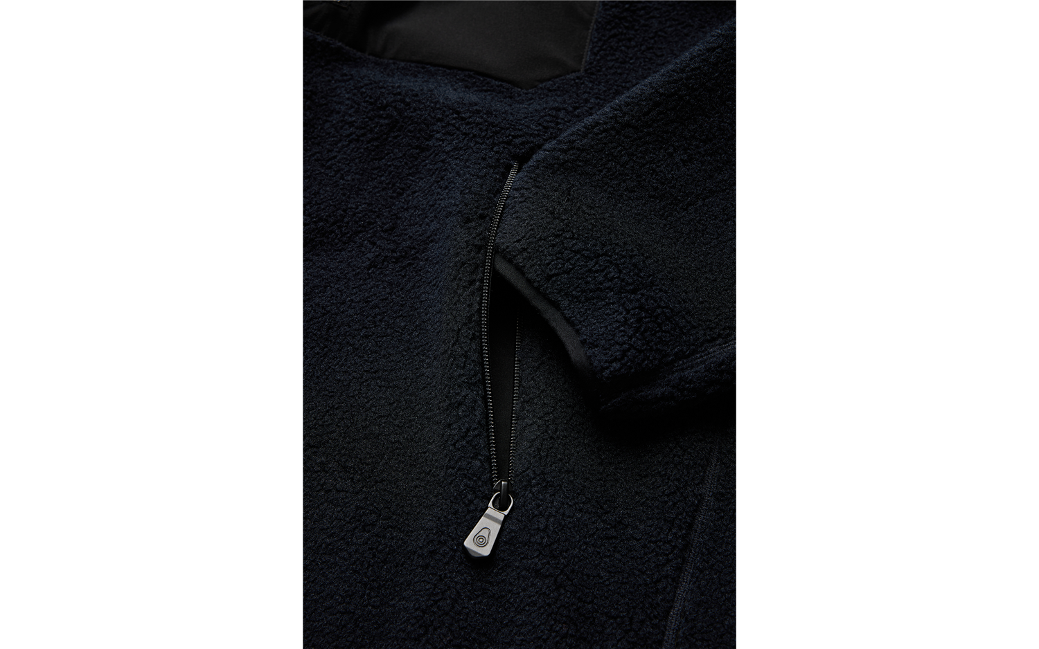 Bowman pile zip jacket- Dk navy