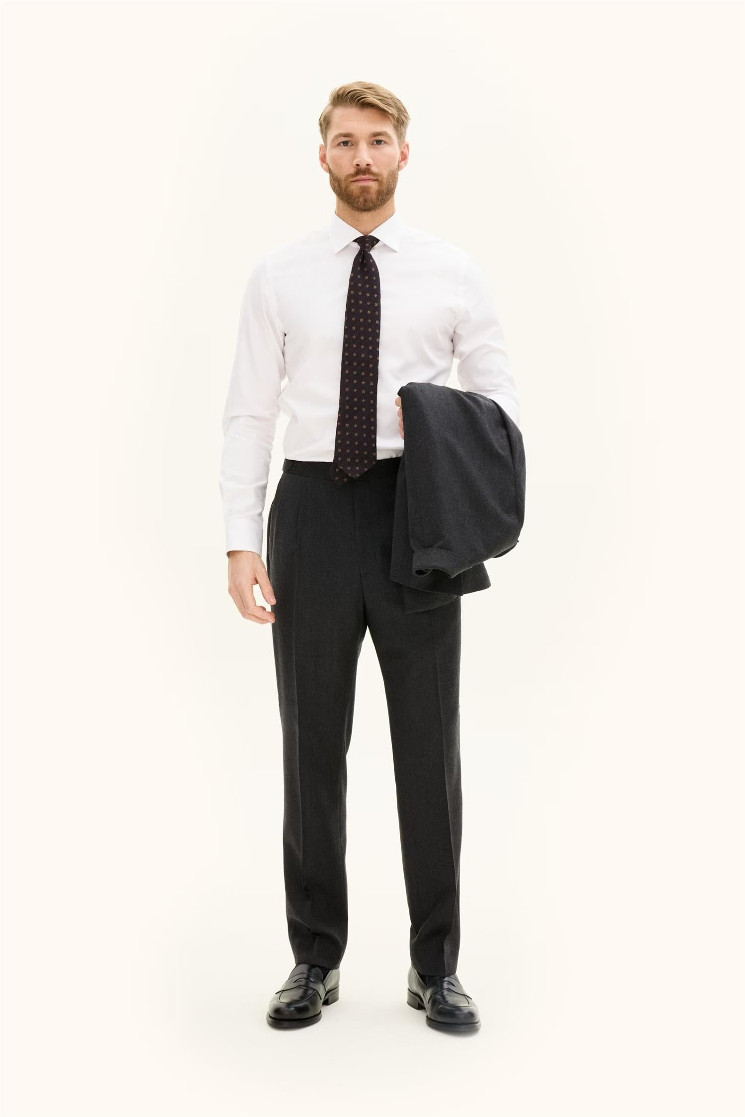 Delon side adjuster trousers- Dark grey