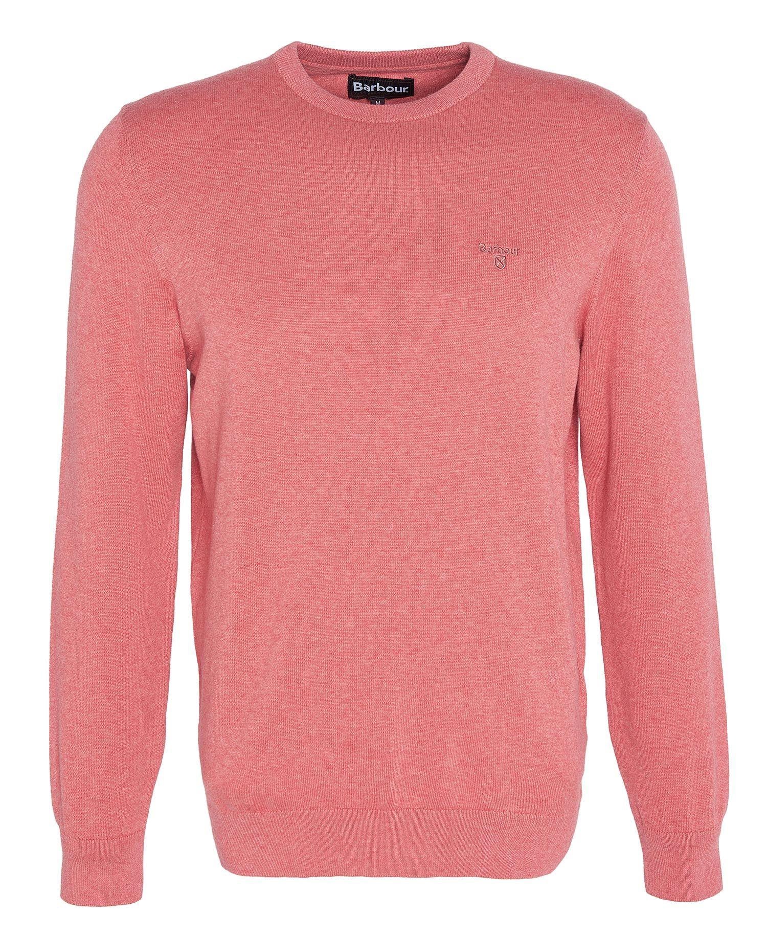 Pima cotton crew neck Pink clay