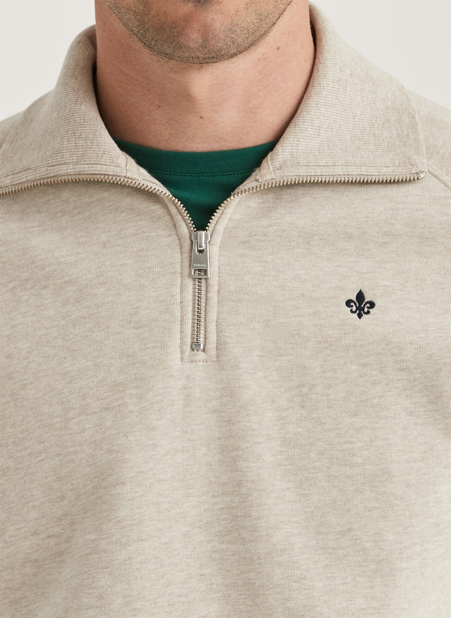 Maryon Half Zip Sweatshirt- Khaki