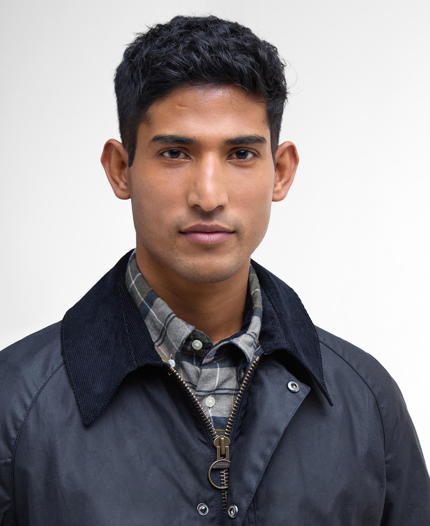 Ashby Wax Jacket- Navy