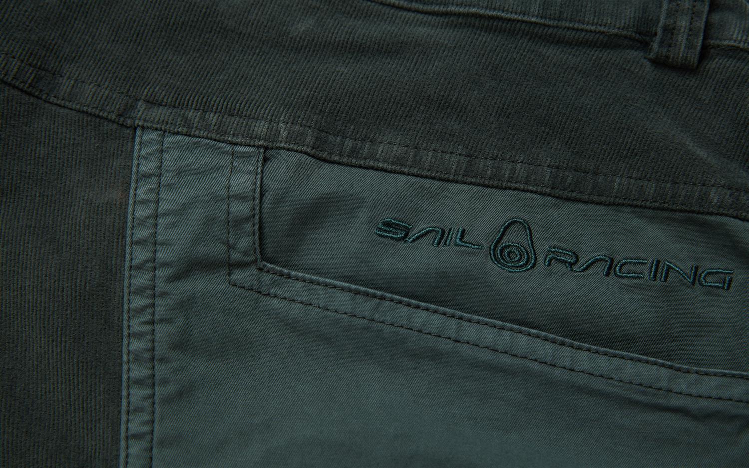 Blocked corduroy shorts - Aurora Green