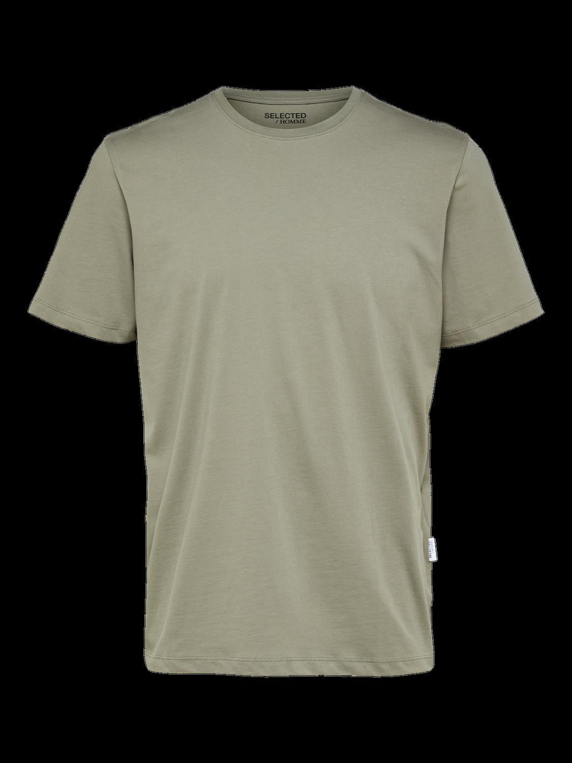 Aspen ss o-neck tee- Vetiver