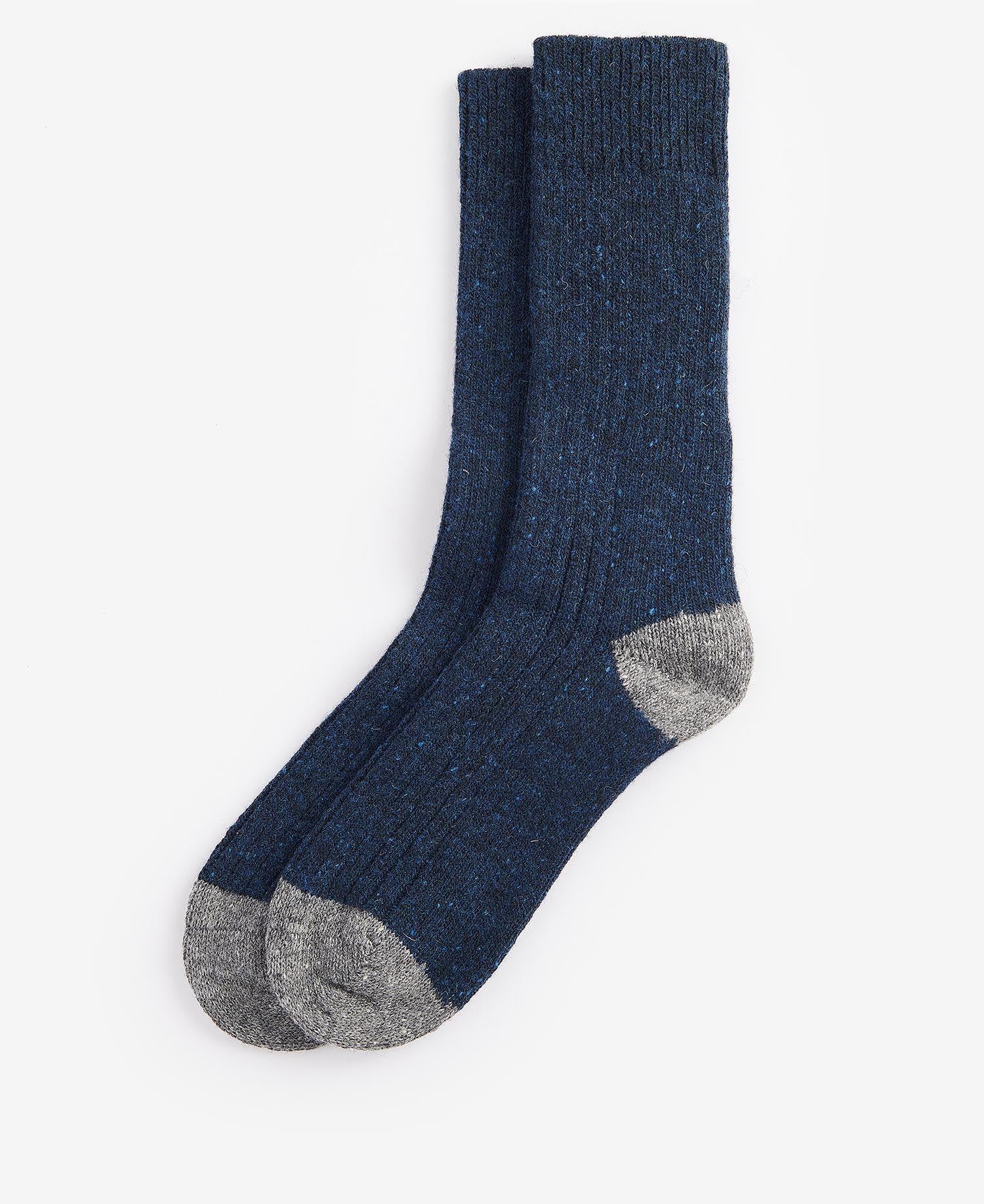 Houghton ull sokker Blå/grå