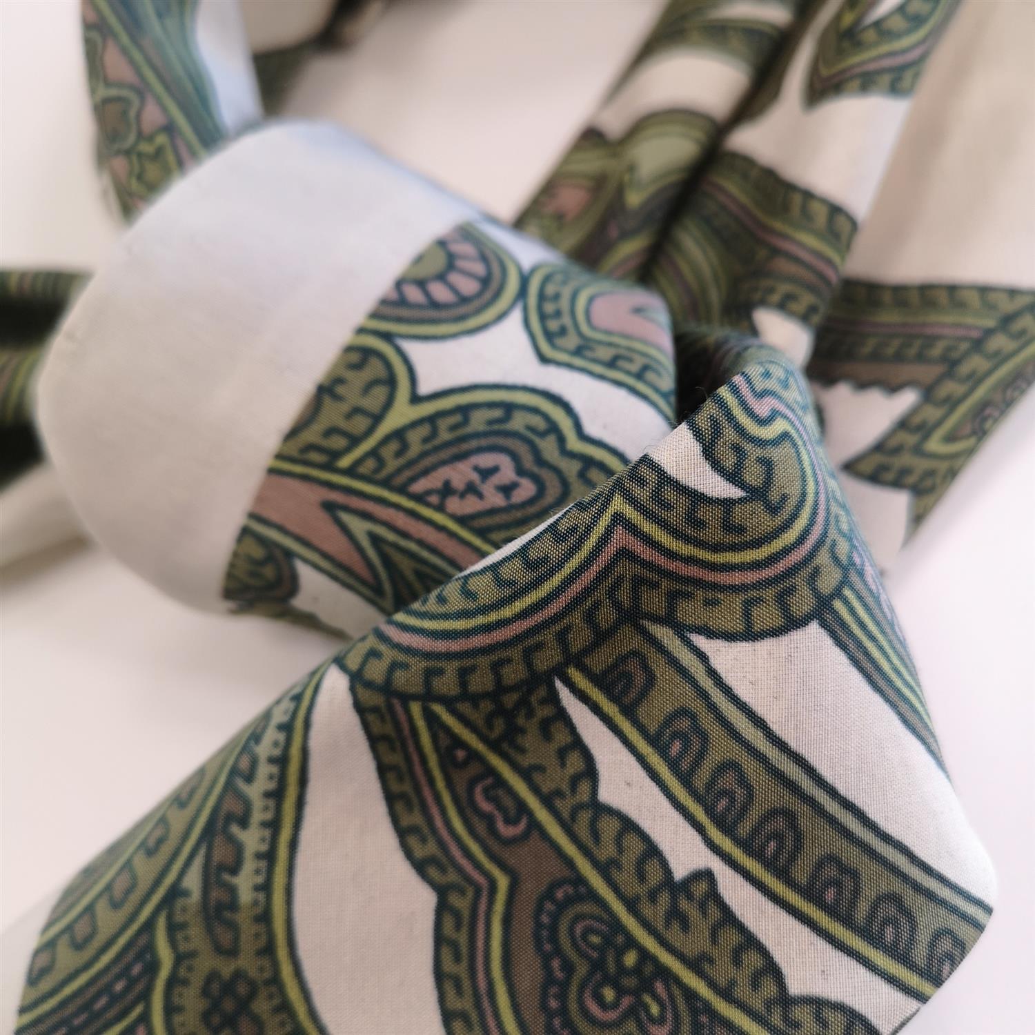 Silk scarf grønn