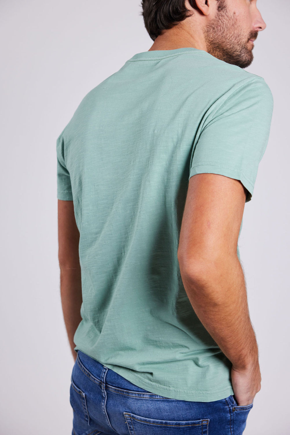 Outwashed pocket t-shirt - Mint